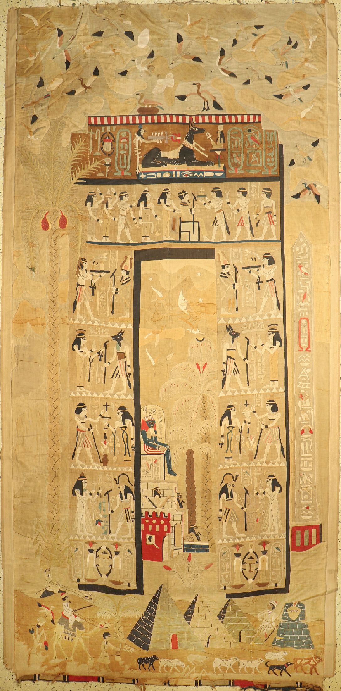 Antiker Patchwork , Ägypten, um 1900, Baumwolle, ca. 380 x 190 cm, EHZ: 3