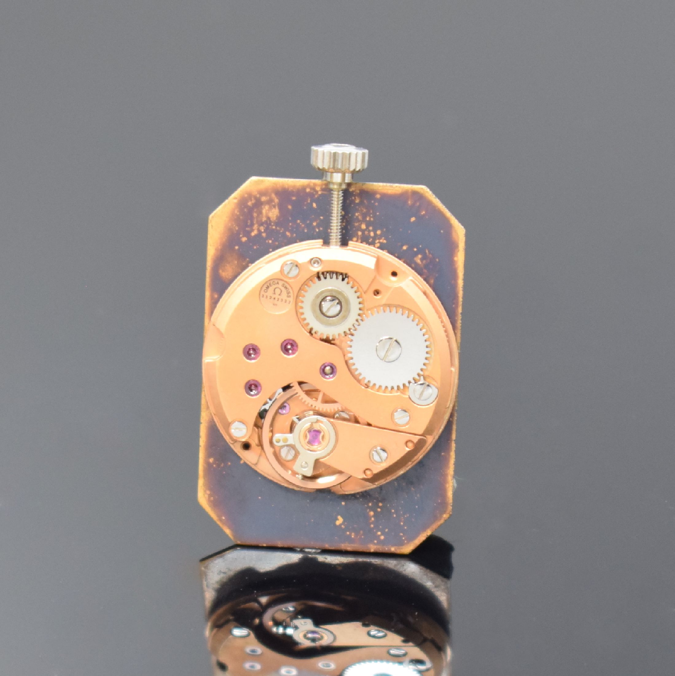 Detail h: OMEGA seltene Damenarmbanduhr DE VILLE Linie "Emeraude" in WG 750/000 designed von Andrew Grima Referenz 8343, Schweiz um 1972, Handaufzug, ...