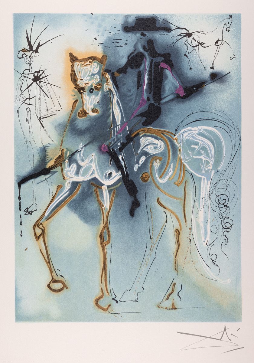 Salvador Dali (nach), 1904-1989, 4 Farblithographien auf Bütten, limitierte Editiion von je 4980 Exemplaren, 1983 hrsg. von George Israel Editeur, ...