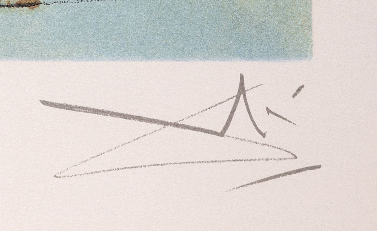Detail e: Salvador Dali (nach), 1904-1989, 4 Farblithographien auf Bütten, limitierte Editiion von je 4980 Exemplaren, 1983 hrsg. von George Israel Editeur, ...