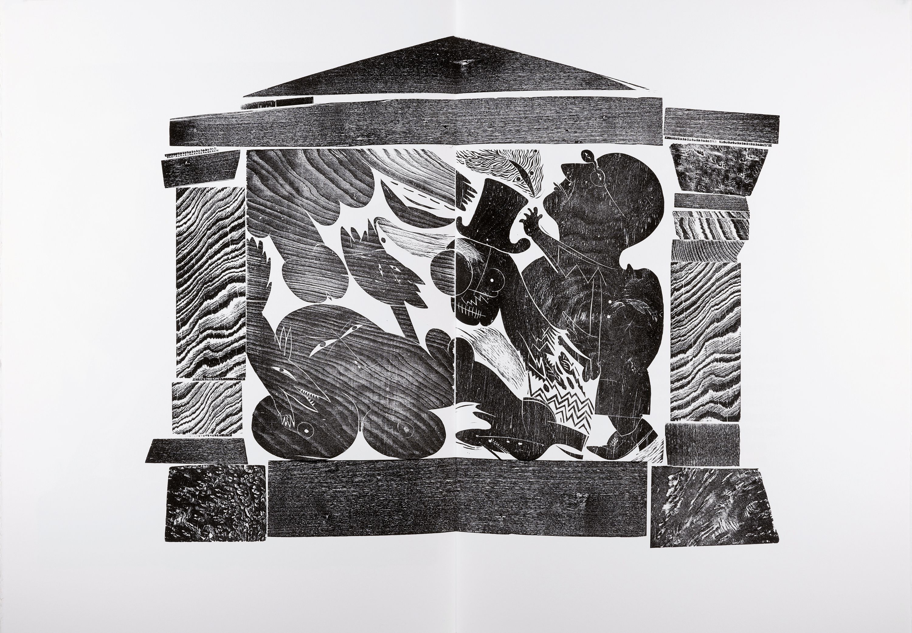 Wolfgang Simon, 1940 Berlin-2013, deutscher Illustrator, Studium an der Hochschule für Bildende Künste Berlin, "Wie man sich bettet, so liegt ...