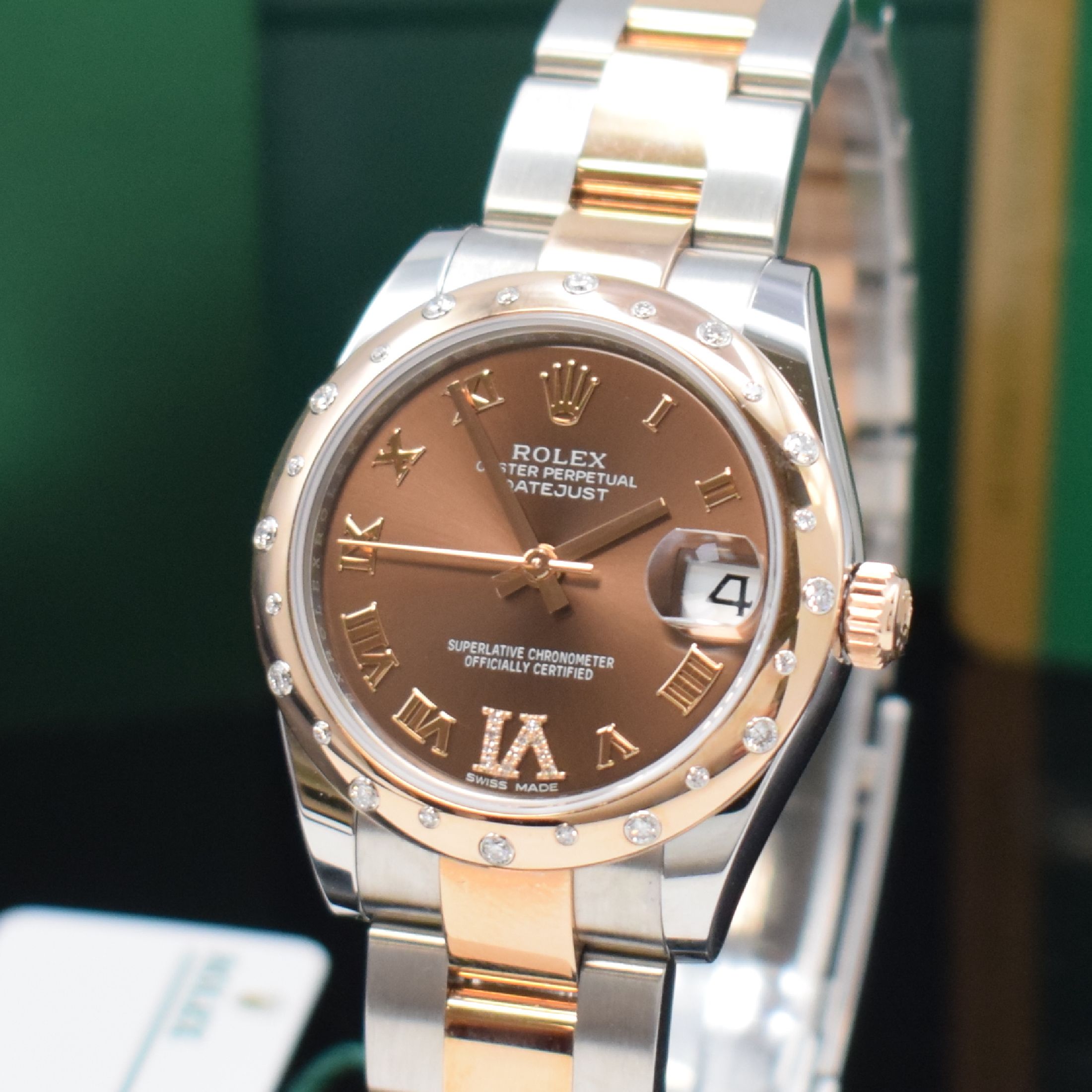 Detail a: ROLEX Armbanduhr Oyster Perpetual Datejust 31 Referenz 178341, LC 100, Automatik, Chronometer der Superlative in Stahl/Roségold inkl. Oysterband m. ...