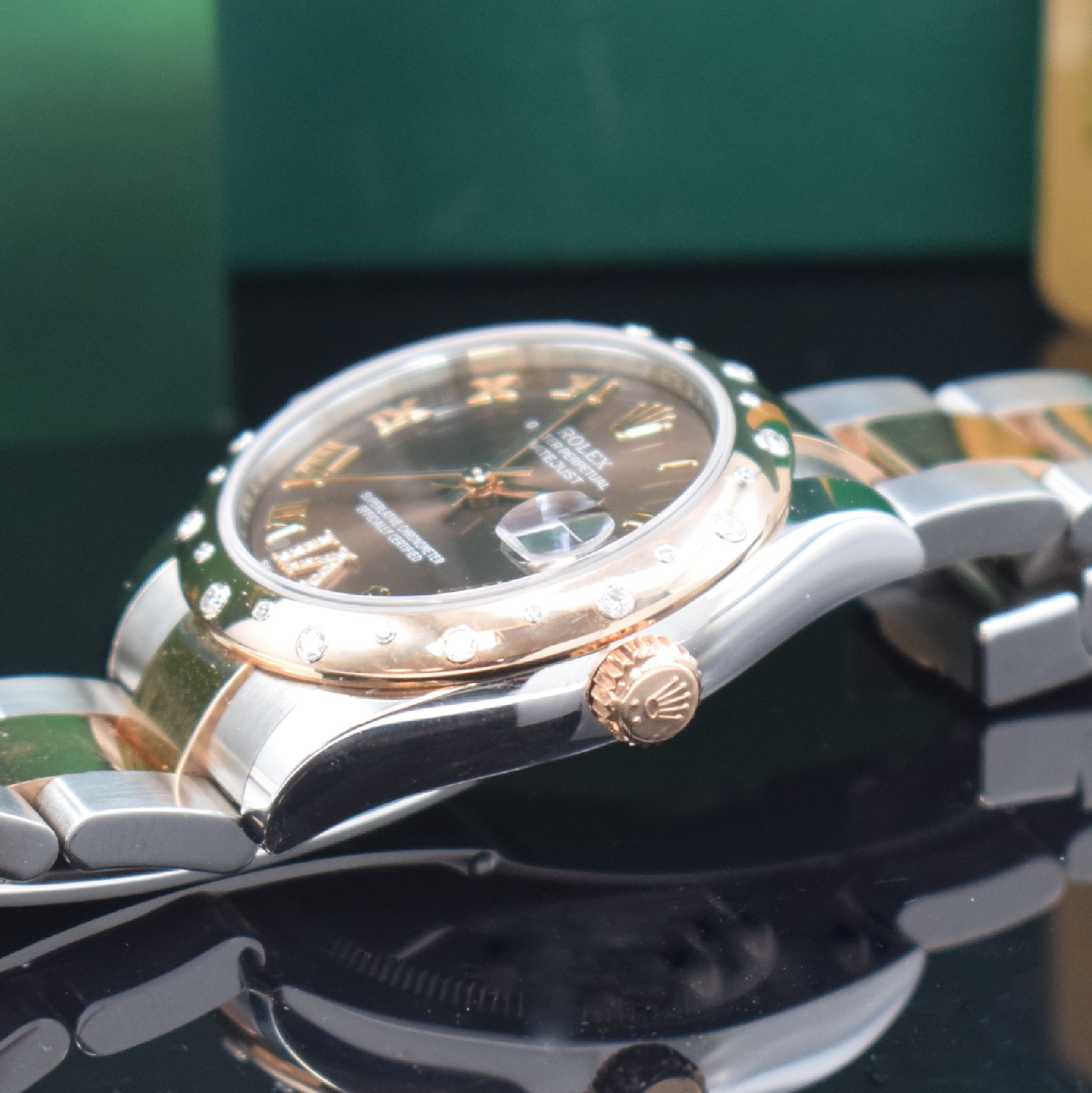 Detail c: ROLEX Armbanduhr Oyster Perpetual Datejust 31 Referenz 178341, LC 100, Automatik, Chronometer der Superlative in Stahl/Roségold inkl. Oysterband m. ...