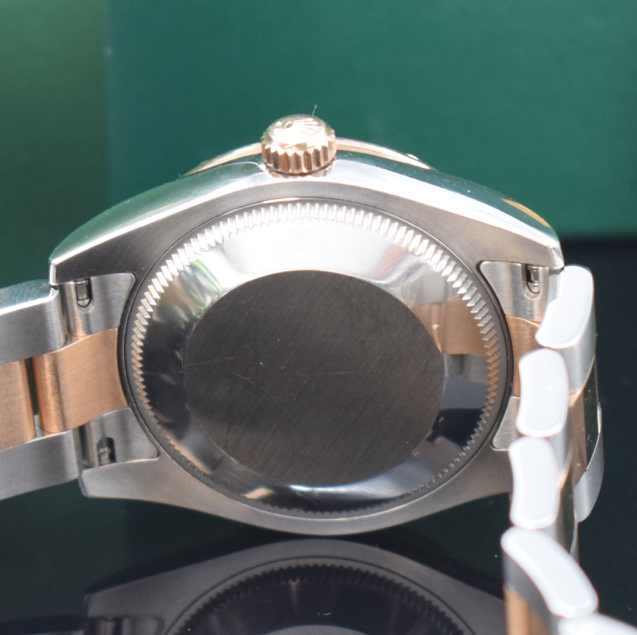 Detail d: ROLEX Armbanduhr Oyster Perpetual Datejust 31 Referenz 178341, LC 100, Automatik, Chronometer der Superlative in Stahl/Roségold inkl. Oysterband m. ...