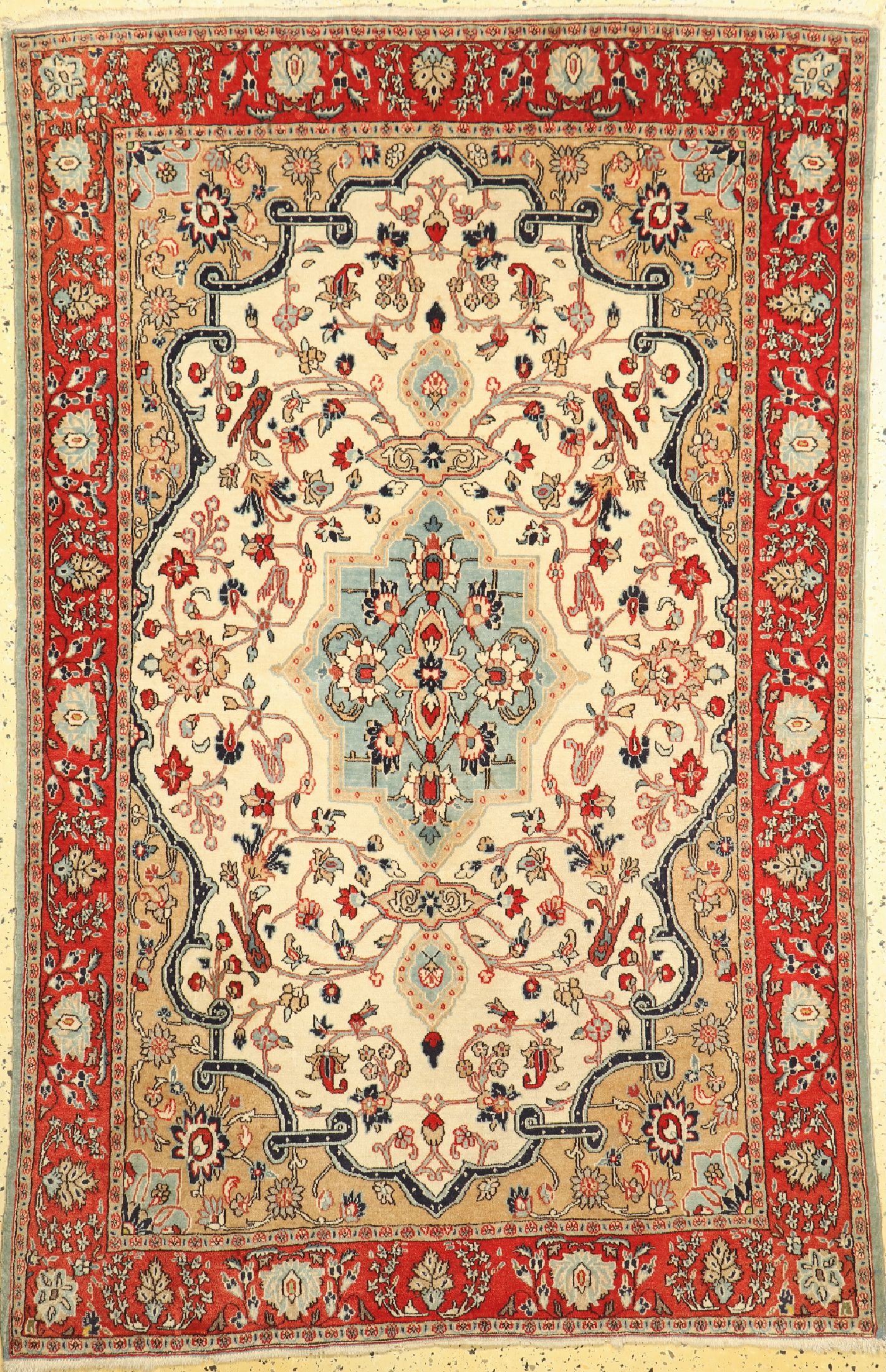 Ghom alt, Persien, um 1960, Wolle auf Baumwolle, ca. 205 x 135 cm, EHZ: 2