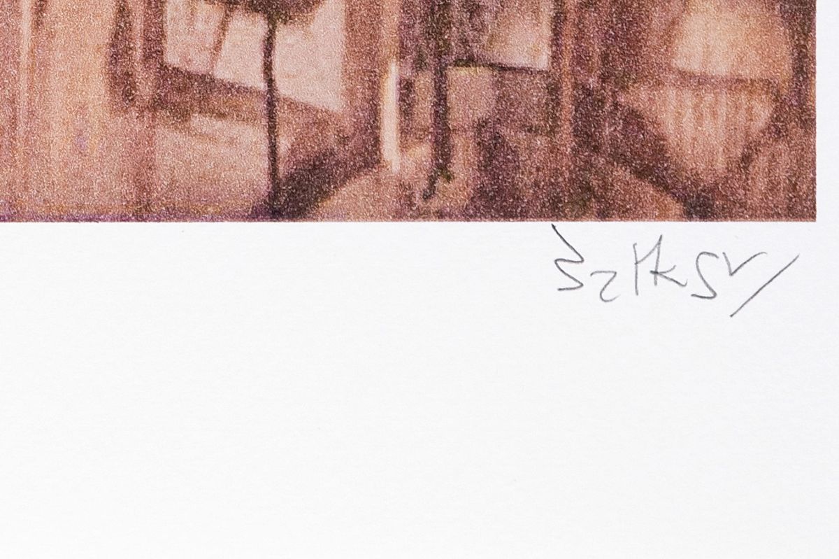 Detail a: Banksy, Balloon Band Aid, Farbserigraphie von 2013, handsigniert, num. 38/60, ca. 50x 35cm
