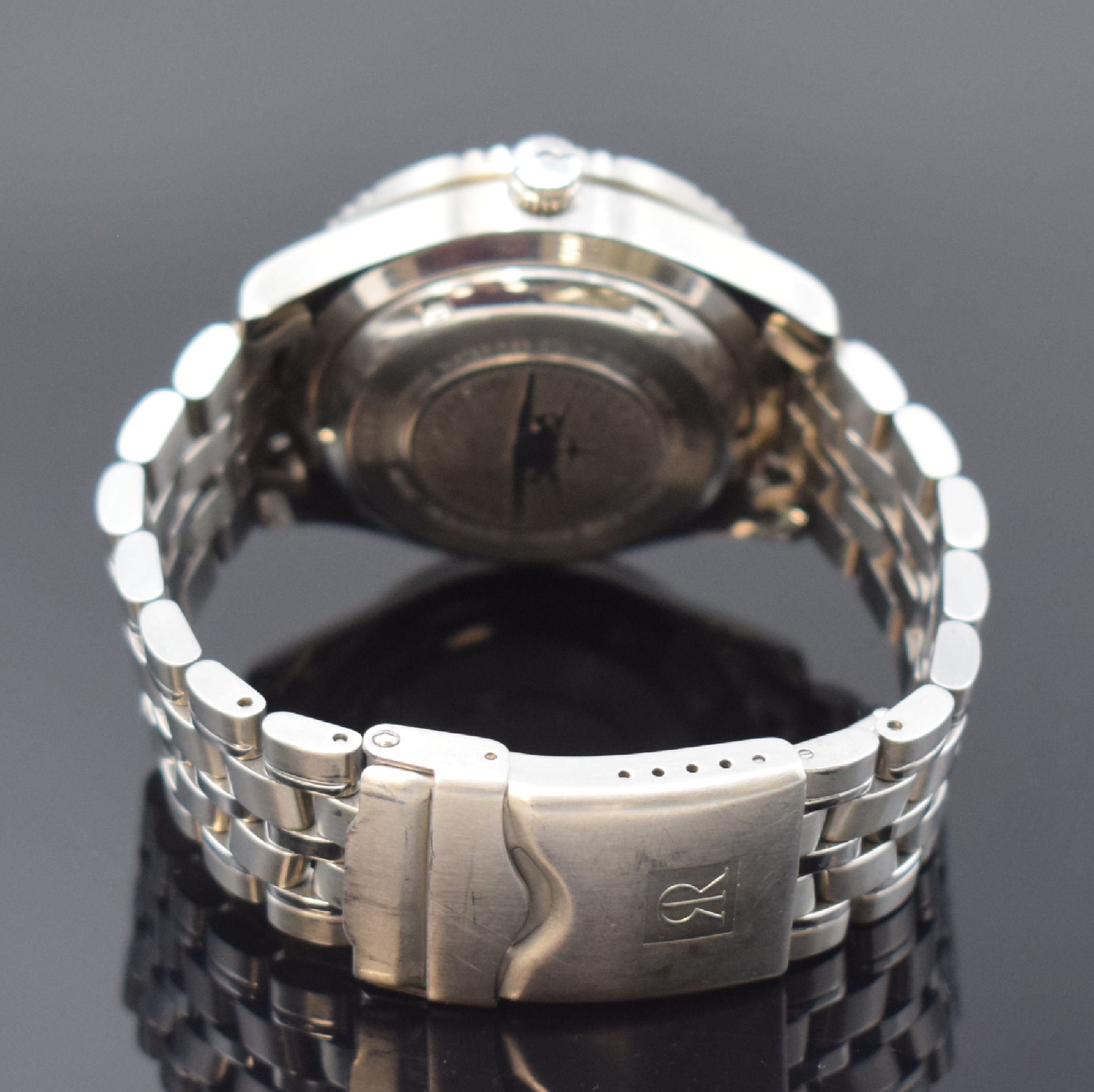 Detail b: REVUE THOMMEN Airspeed Altimeter Herrenarmbanduhr mit Höhenmesser in Stahl Referenz 5310001, Handaufzug, Schweiz um 1990, sat. Geh. inkl. ...