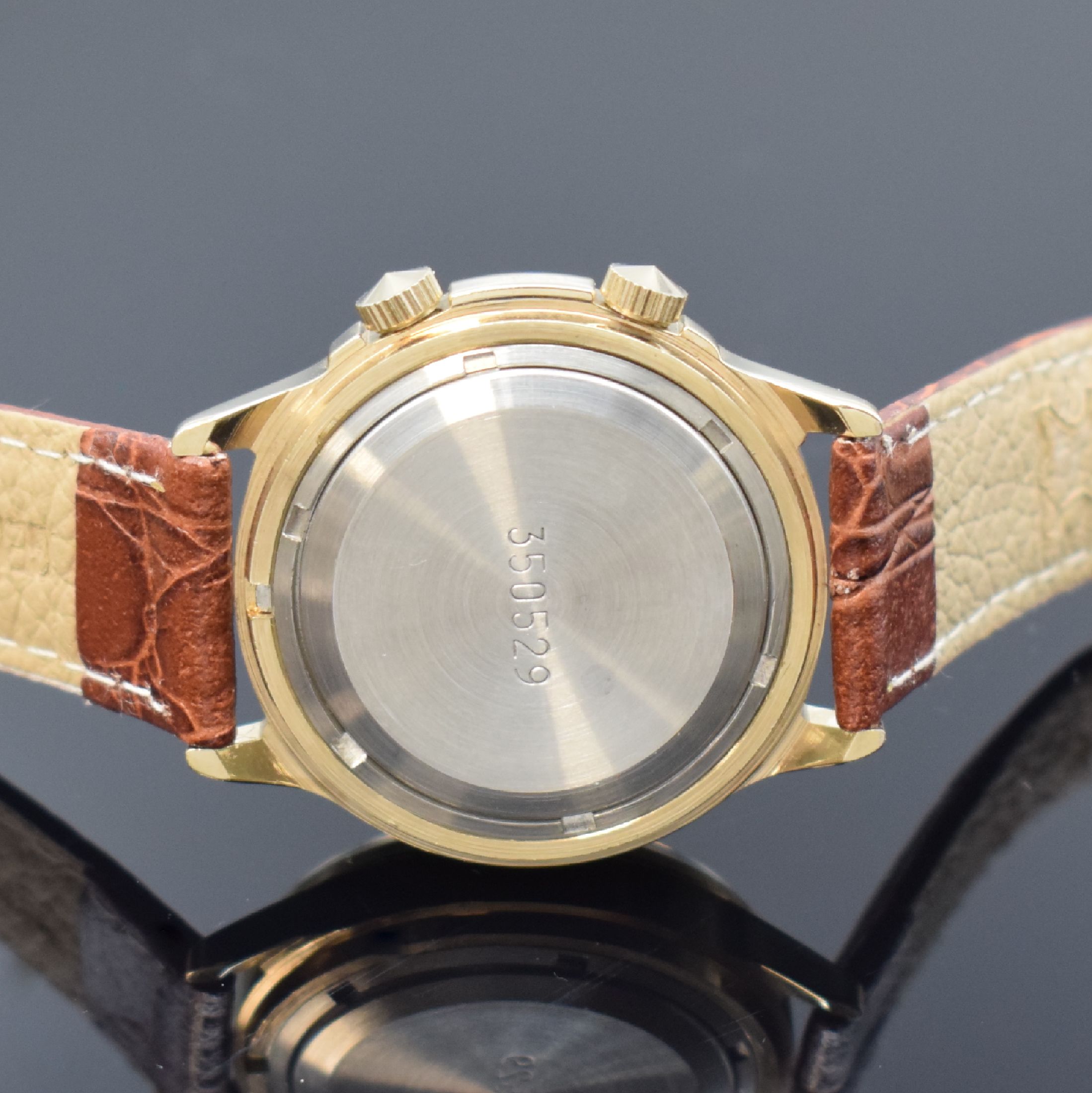 Detail c: 3 Armbandwecker: COMOR, DUGENA und POLJOT, vergoldet oder verchromt, alle Handaufzug, Schweiz/UDSSR um 1960 bis 1990, Comor: rotverg. AS Kal. 1475, ...