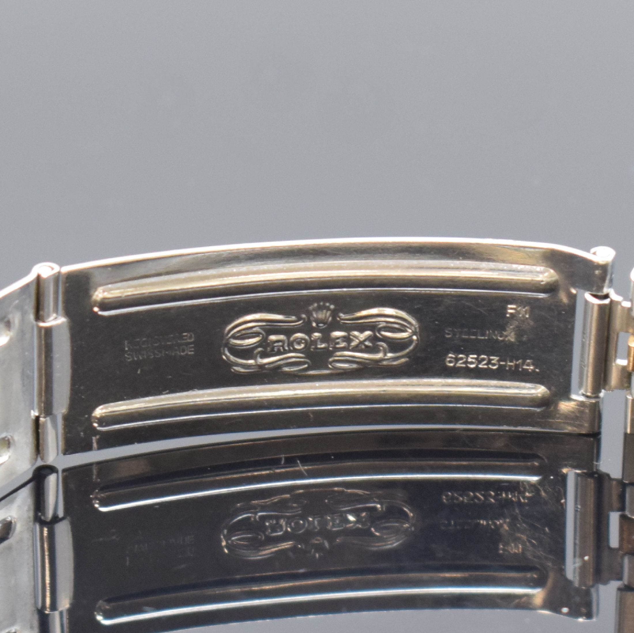 Detail c: ROLEX Herrenarmbanduhr Oyster Perpetual Datejust Referenz 16013, Automatik, Schweiz um 1980, Chronometer der Superlative in Edelstahl/Gold kombiniert ...