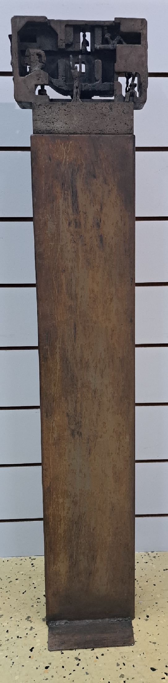 Helmut Lander, 1924-2013, Inszenierung, zweiteilige Skulptur, Bronze, H. ca. 118 cm
