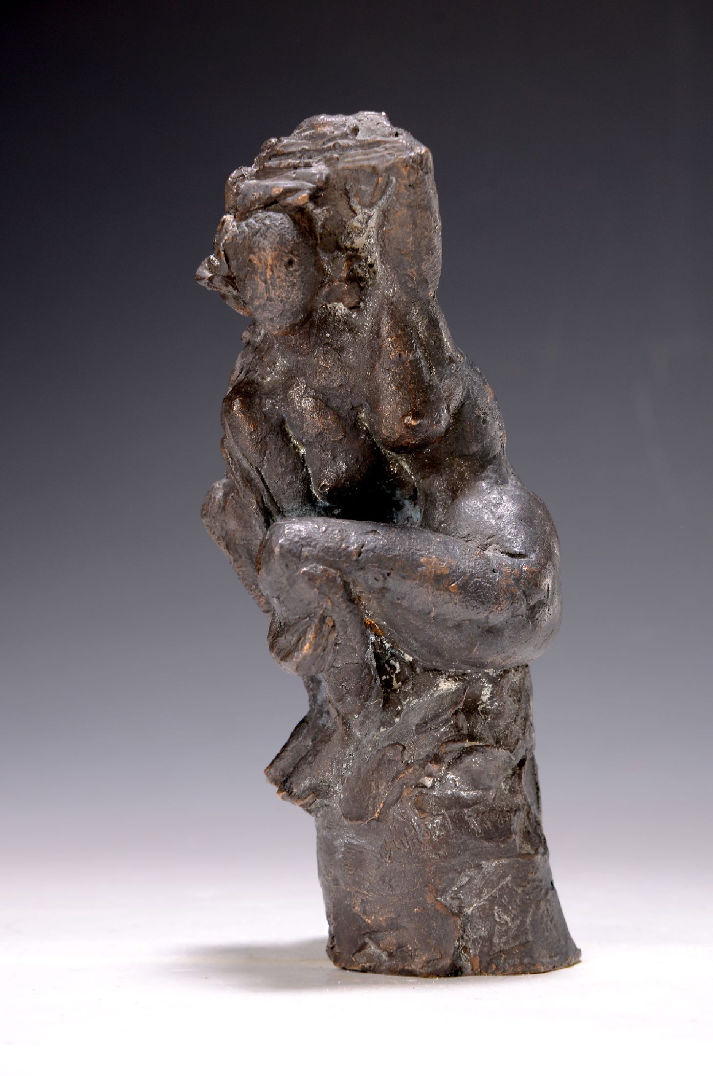 Bärbel Dieckmann, geb. 1961, Badende, Bronze von 1993, num. 2/5, H. 22 cm