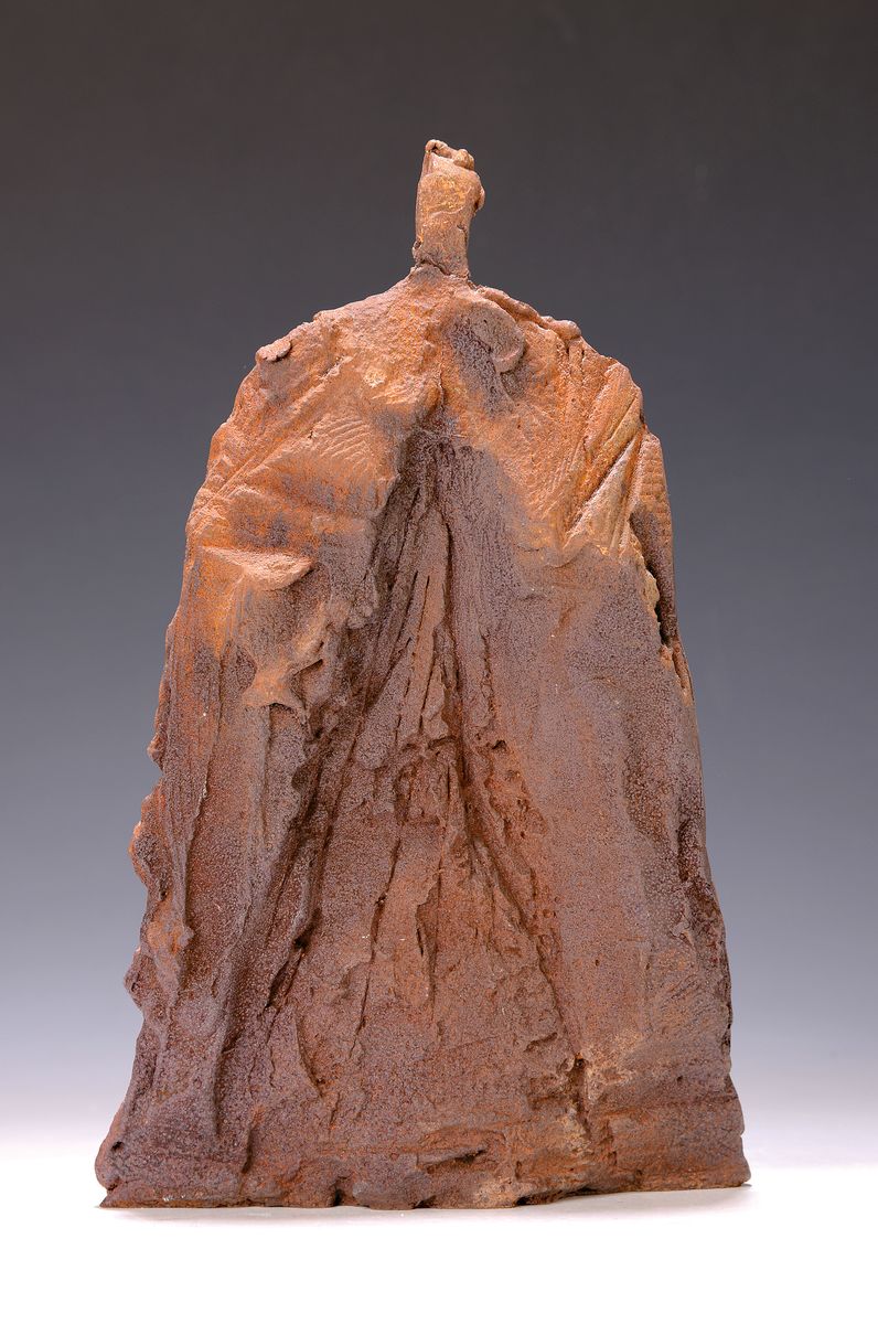 Anne Haring, geb. 1961 in Hamburg, Atem, Eisenskulptur von 1987 , ca. 31x20 cm
