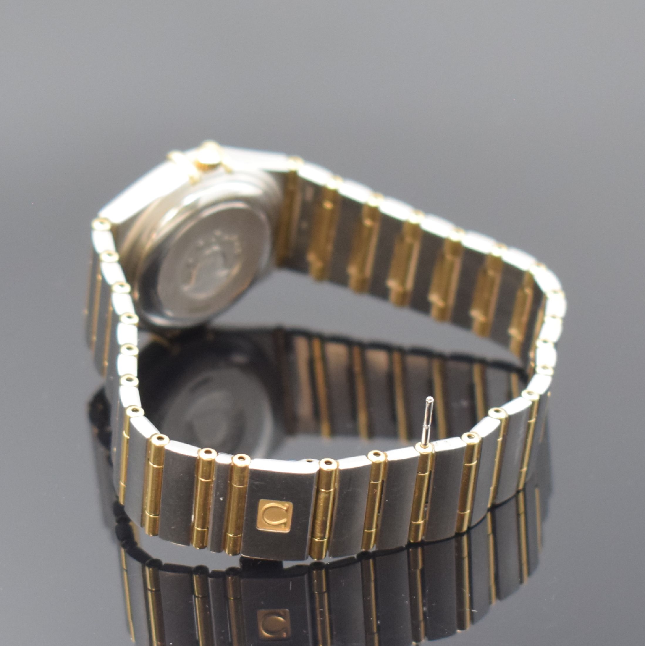 Detail b: OMEGA Constellation Damenarmbanduhr in Stahl/Gold Referenz 766.1201, Schweiz um 2000, Automatik, Boden aufgedr., Gliederband m. Faltschl., Lünette ...