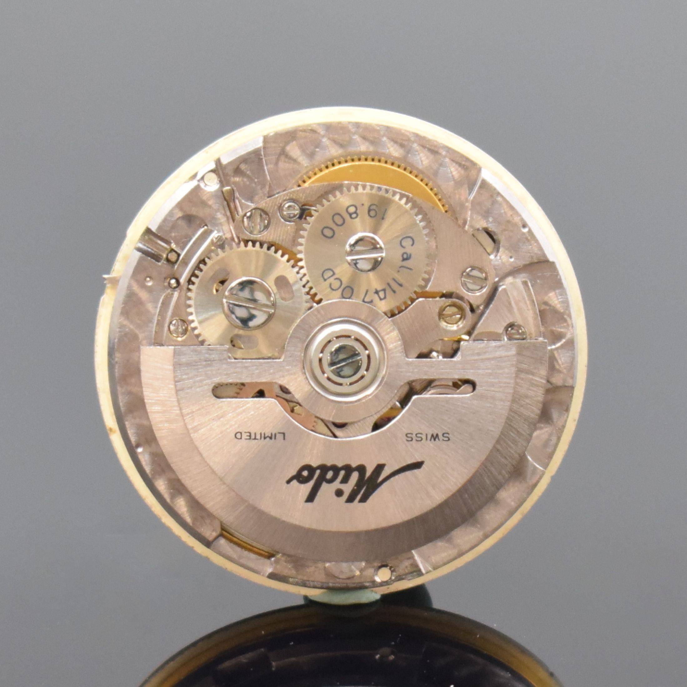 Detail f: MIDO Ocean Star Datoday Herrenarmbanduhr Referenz 5059 in Stahl, Schweiz um 1970, Automatik, Monocoque-Geh., orig. Glas u. Krone, silb. Zifferbl., ...