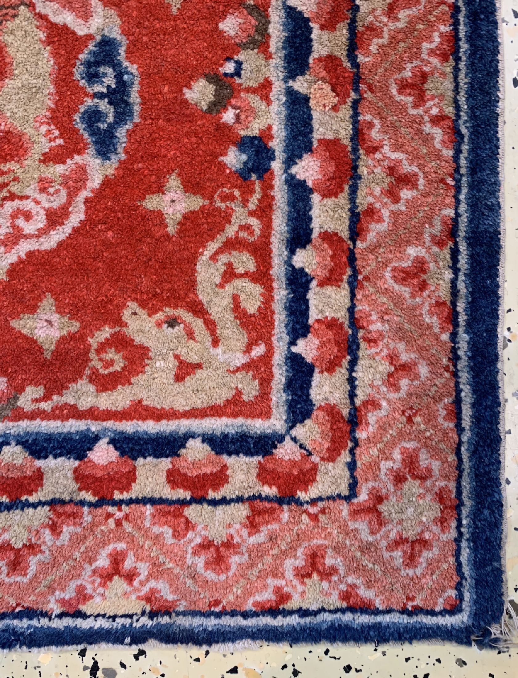 Detail a: Ning-Hsia"Sitzbank-Teppiche", China, um 1900, Wolle auf Baumwolle, ca. 198 x 68 cm, EHZ: 2