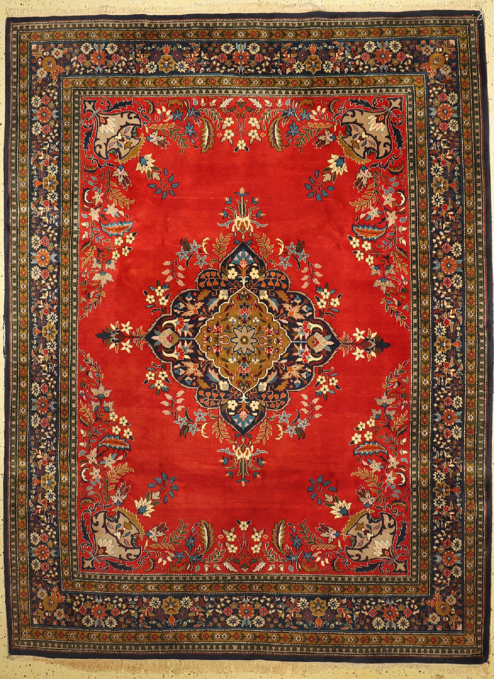 Sarogh, Indien, ca. 40 Jahre, Wolle auf Baumwolle, ca. 326 x 245 cm, EHZ: 2