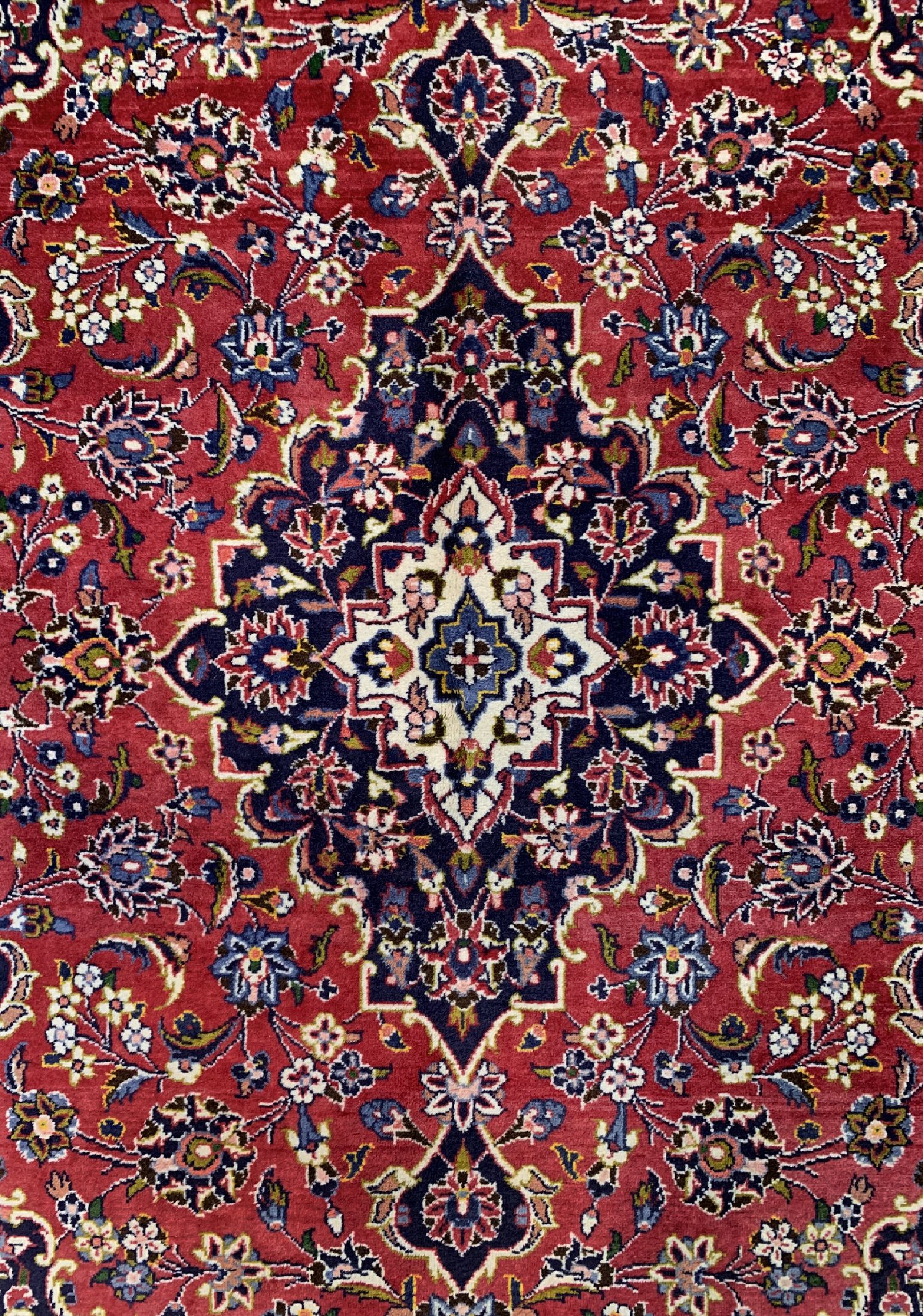 Detail c: Keschan, Persien, ca. 50 Jahre, Wolle auf Baumwolle, ca. 215 x 143 cm, EHZ: 1-2