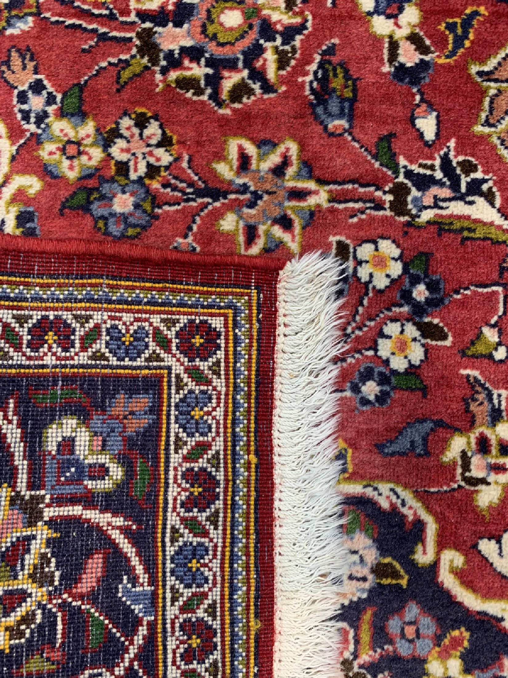 Detail d: Keschan, Persien, ca. 50 Jahre, Wolle auf Baumwolle, ca. 215 x 143 cm, EHZ: 1-2