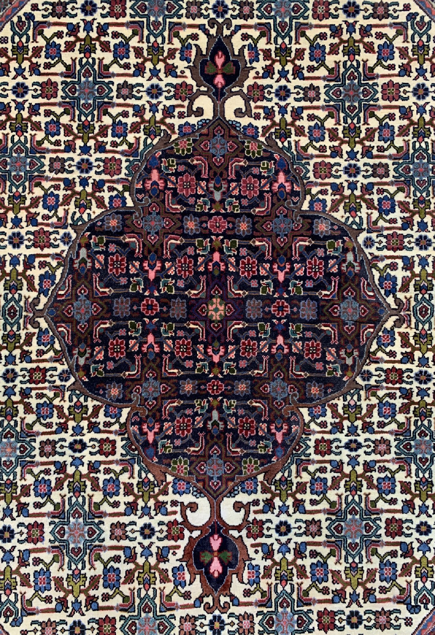 Detail c: Bidjar Kork fein, Persien, ca. 50 Jahre, Korkwolle auf Baumwolle, ca. 166 x 111 cm, gereinigt, EHZ: 1-2