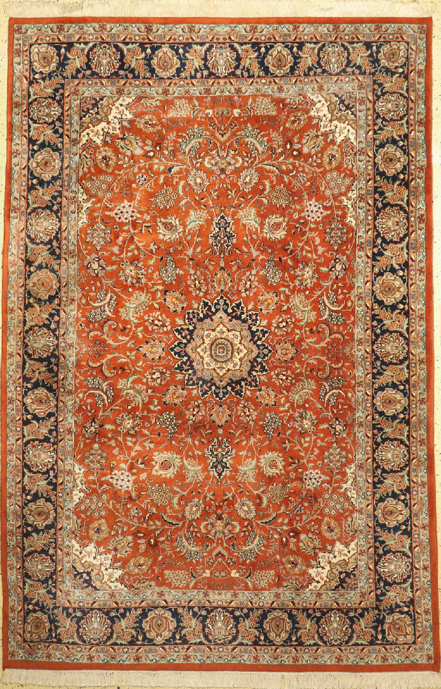 Sarogh, Indien, ca. 40 Jahre, Wolle auf Baumwolle, ca. 296 x 195 cm, EHZ: 1-2