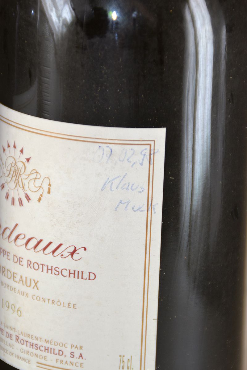 Detail a: 2 Flaschen 1996 Baron Philippe de Rothschild, Bordeaux, Pauillac, ca. 750ml, 12% Vol., High Fill