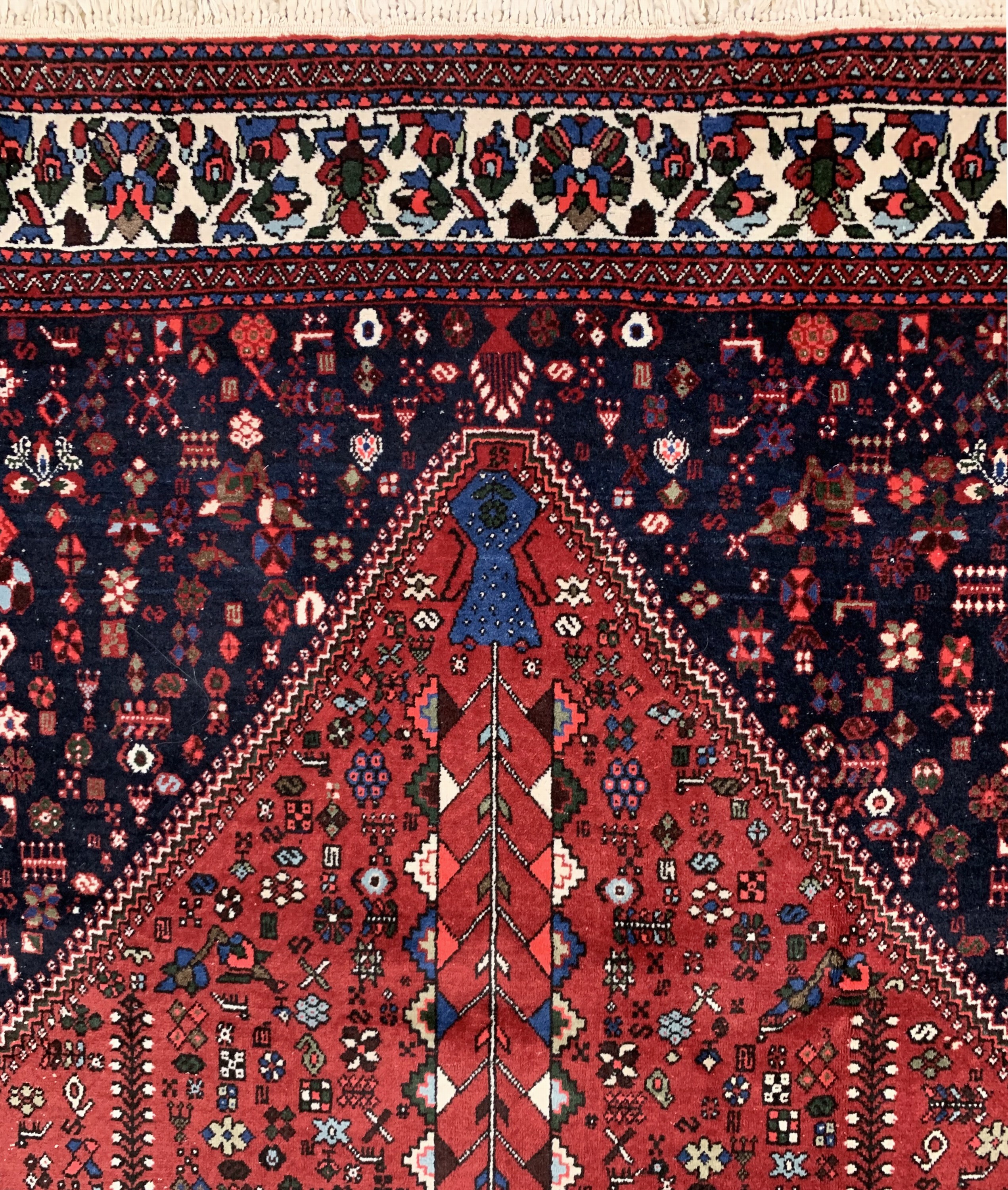 Detail c: Abadeh, Persien, ca. 50 Jahre, Wolle auf Baumwolle, ca. 298 x 210 cm, EHZ: 2