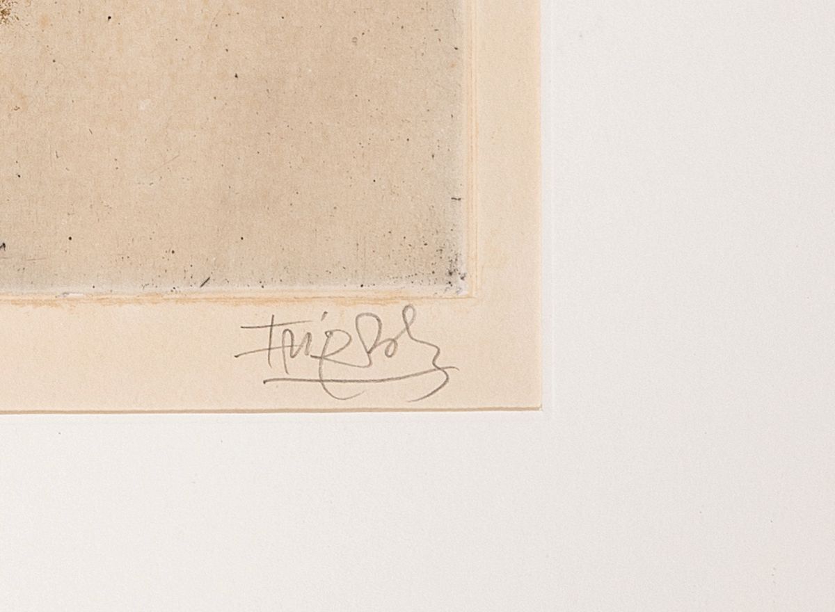 Detail g: Johnny Friedländer, 1912-1992, 2 Radierungen: 1x Bäume in Landschaft, signiert und num. 53/200, ca. 33.5x46cm, u.Gl., R. ca. 46x57cm; 1x ohne ...