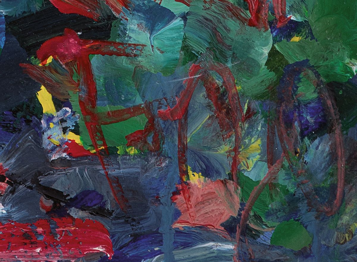 Detail c: Fritz Börner, 1921 Brandis bei Leipzig-1985 Kaiserslautern, bekannter deutscher Expressionist, Schüler von Max Pechstein, hier: 2 Arbeiten in Öl ...