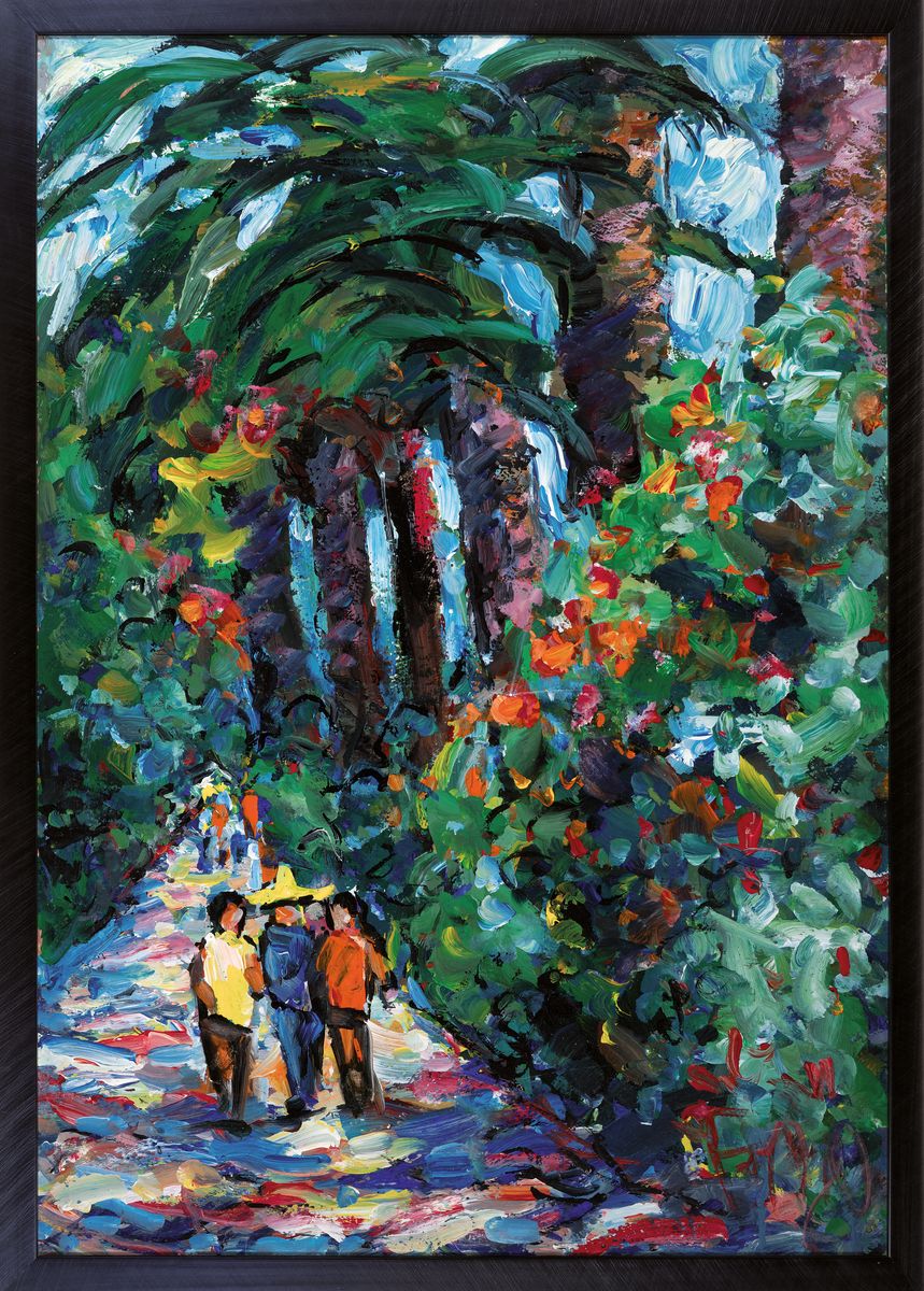 Detail m: Fritz Börner, 1921 Brandis bei Leipzig-1985 Kaiserslautern, bekannter deutscher Expressionist, Schüler von Max Pechstein, hier: 2 Arbeiten in Öl ...