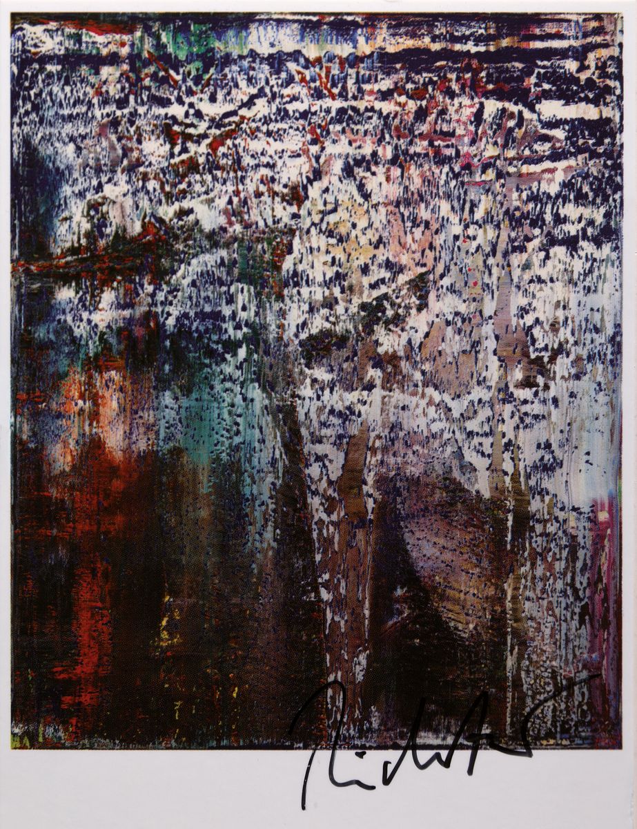 Gerhard Richter, geb. 1932, Fels, Postkartenmultiple, Offsetdruck, handsigniert, ca. 10.5x15cm