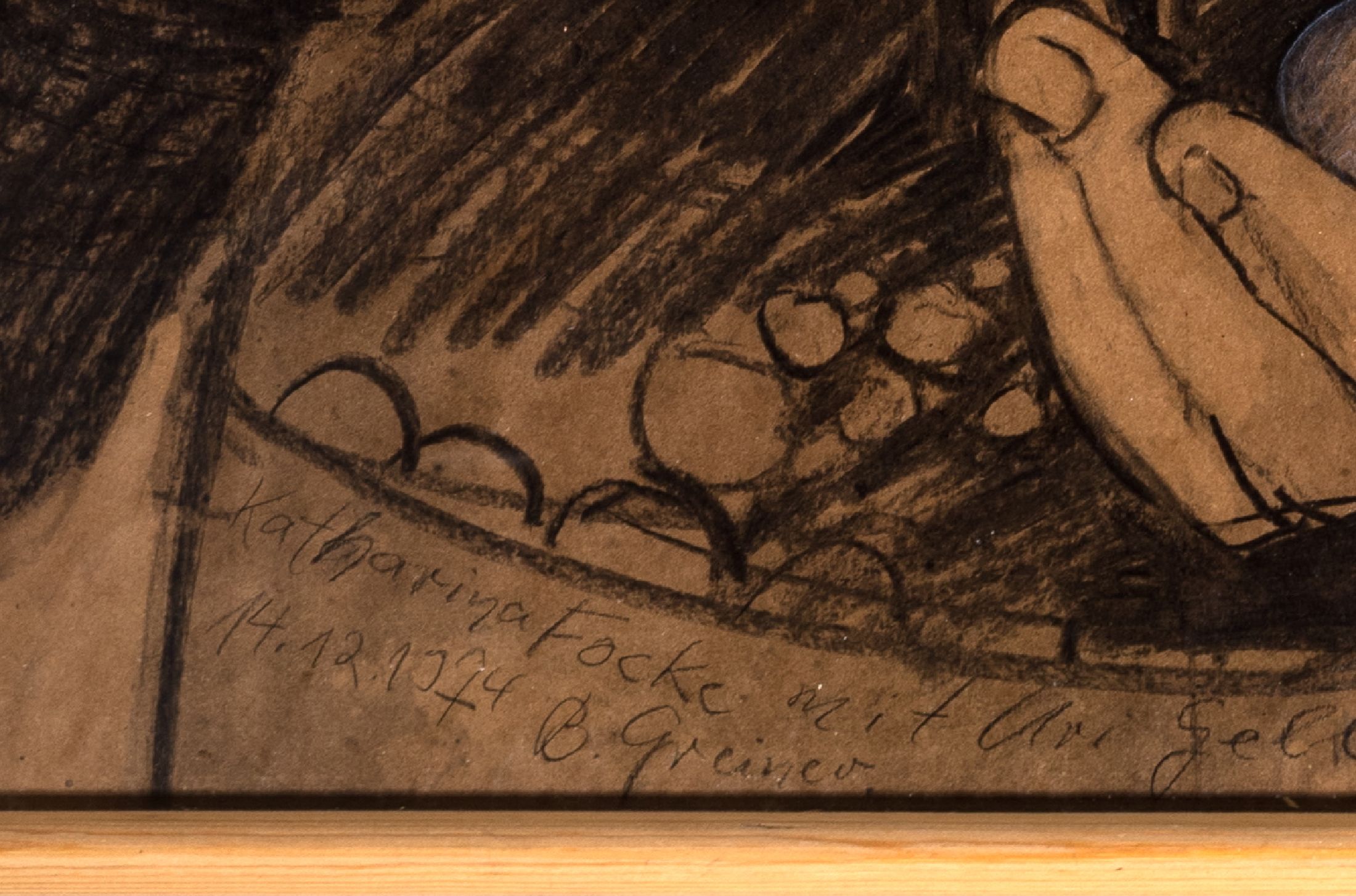 Detail a: Baldur Greiner, geb. 1946, besuchte nach Bildhauerlehre und Miester Prüfung zunächst die Werkkunstschule Darmstadt und studierte dann an der ...