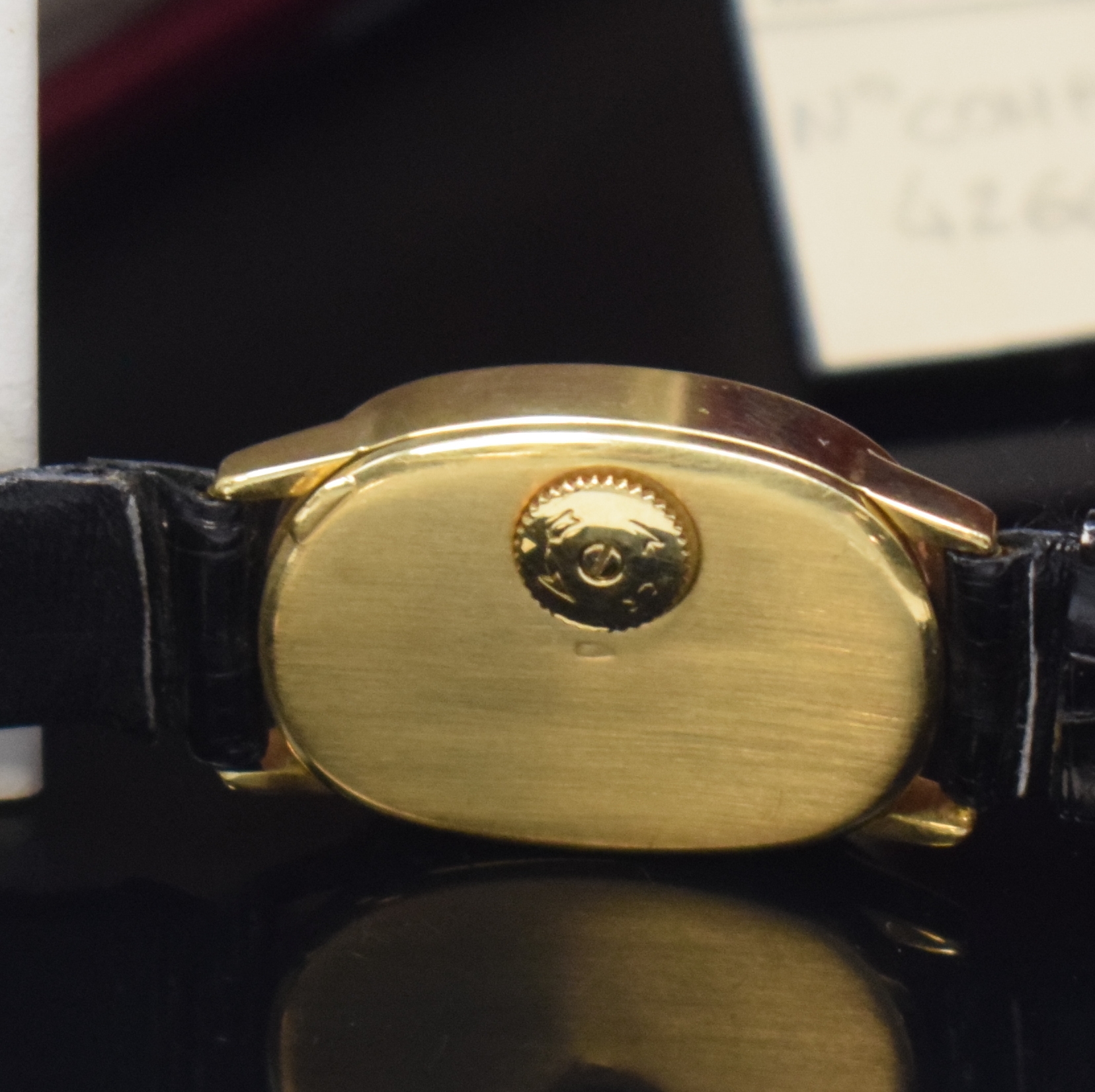 Detail c: VACHERON & CONSTANTIN Damenarmbanduhr in GG 750/000 Referenz 18220, Handaufzug, Schweiz um 1975, sog. Backwinder, 2-teil. Geh. inkl. orig. Lederband ...