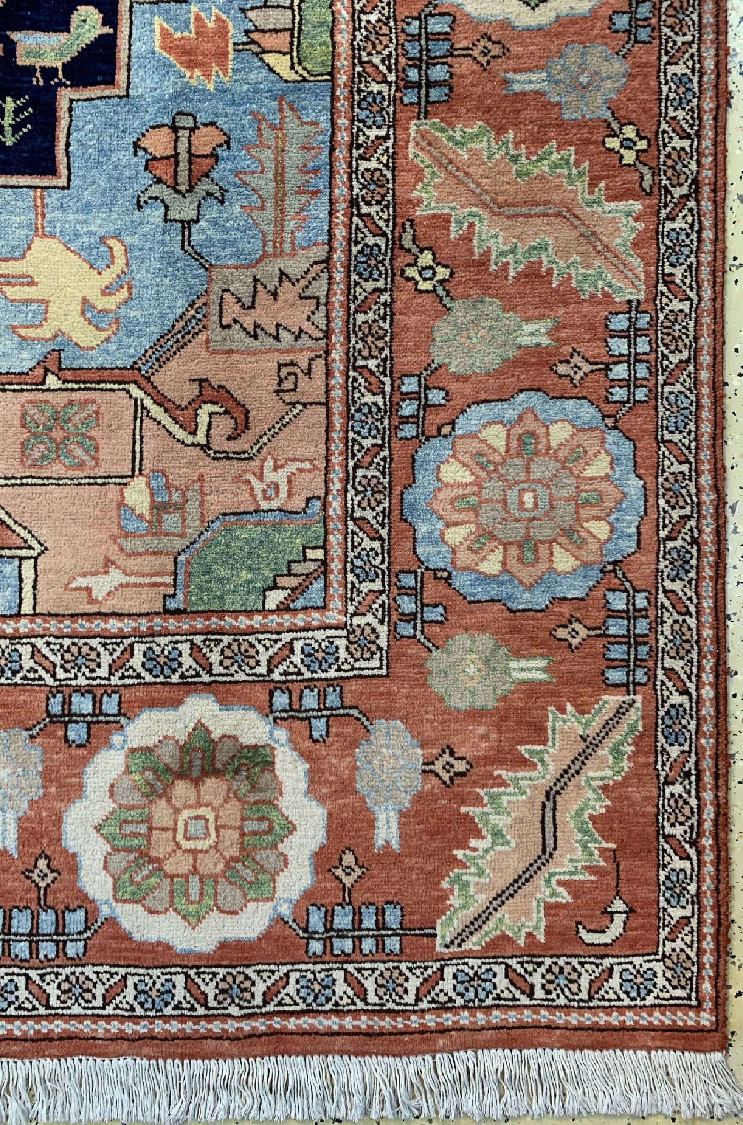 Detail a: Heriz, Persien, ca. 50 Jahre, Wolle auf Baumwolle, ca. 345 x 250 cm, EHZ: 2