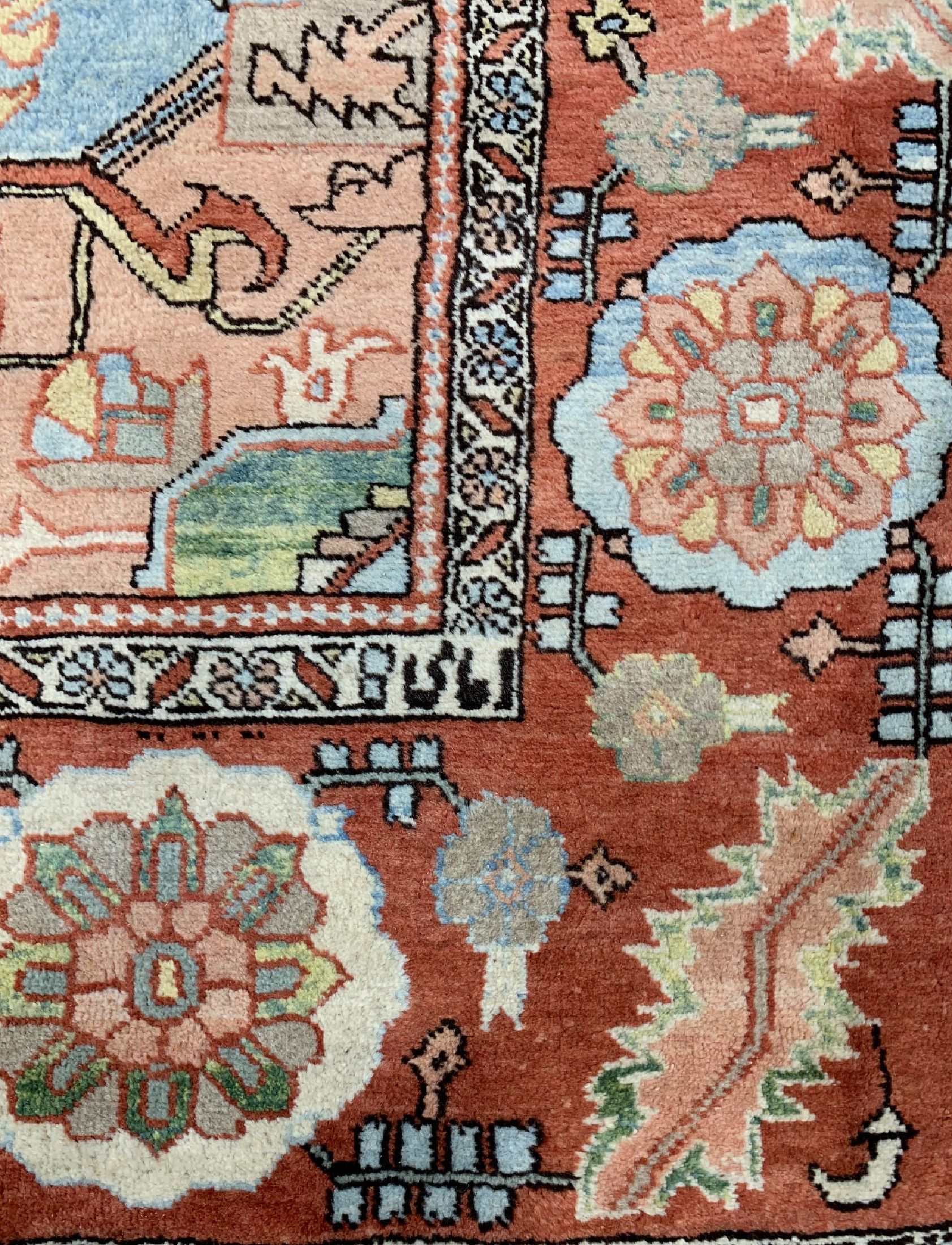 Detail d: Heriz, Persien, ca. 50 Jahre, Wolle auf Baumwolle, ca. 345 x 250 cm, EHZ: 2