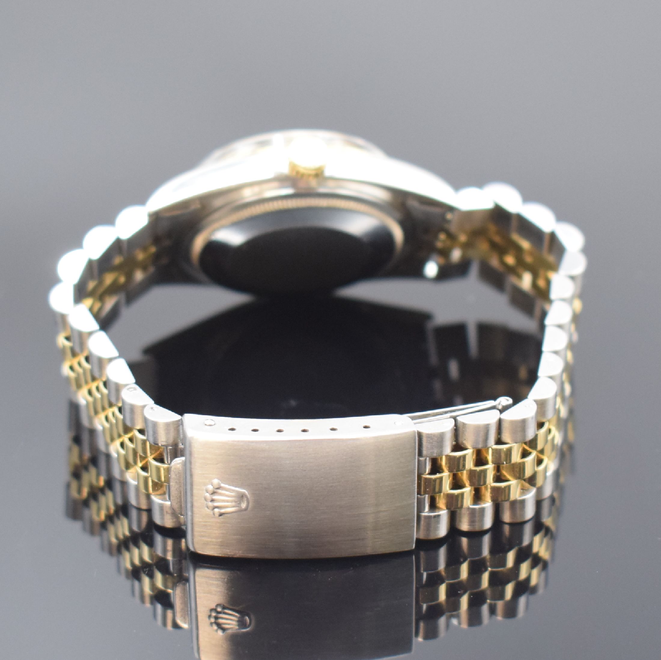 Detail b: ROLEX Datejust Herrenarmbanduhr in Stahl/Gold Referenz 16013, Schweiz um 1979, Automatik, verschr. Oystergeh., orig. Jubileeband Ref. 62523.H14, ...