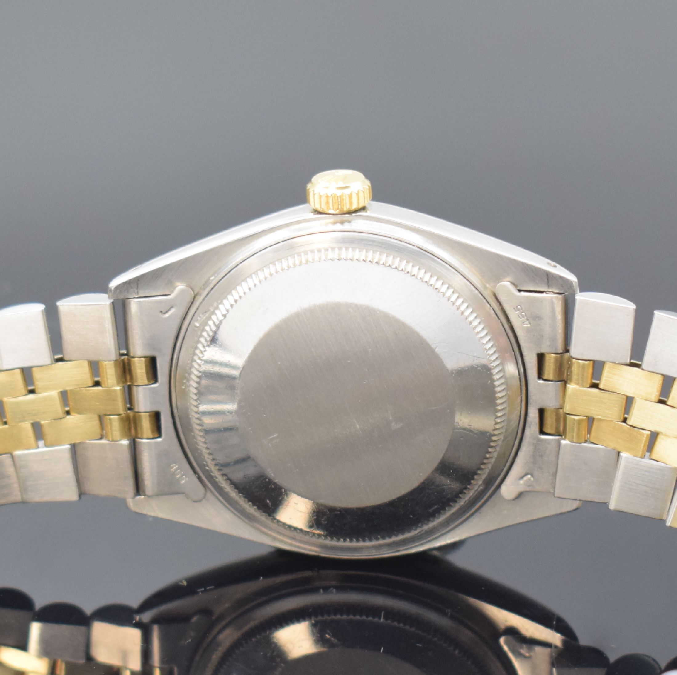Detail d: ROLEX Datejust Herrenarmbanduhr in Stahl/Gold Referenz 16013, Schweiz um 1979, Automatik, verschr. Oystergeh., orig. Jubileeband Ref. 62523.H14, ...