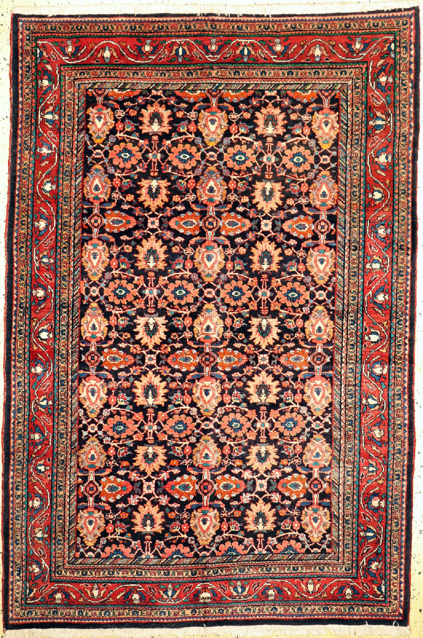 Bidjar alt, Persien, um 1950, Wolle auf Baumwolle, ca. 208 x 140 cm, EHZ: 1-2