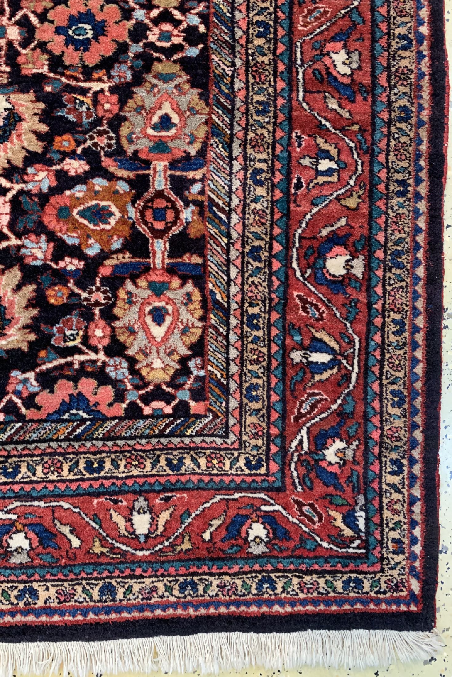 Detail a: Bidjar alt, Persien, um 1950, Wolle auf Baumwolle, ca. 208 x 140 cm, EHZ: 1-2