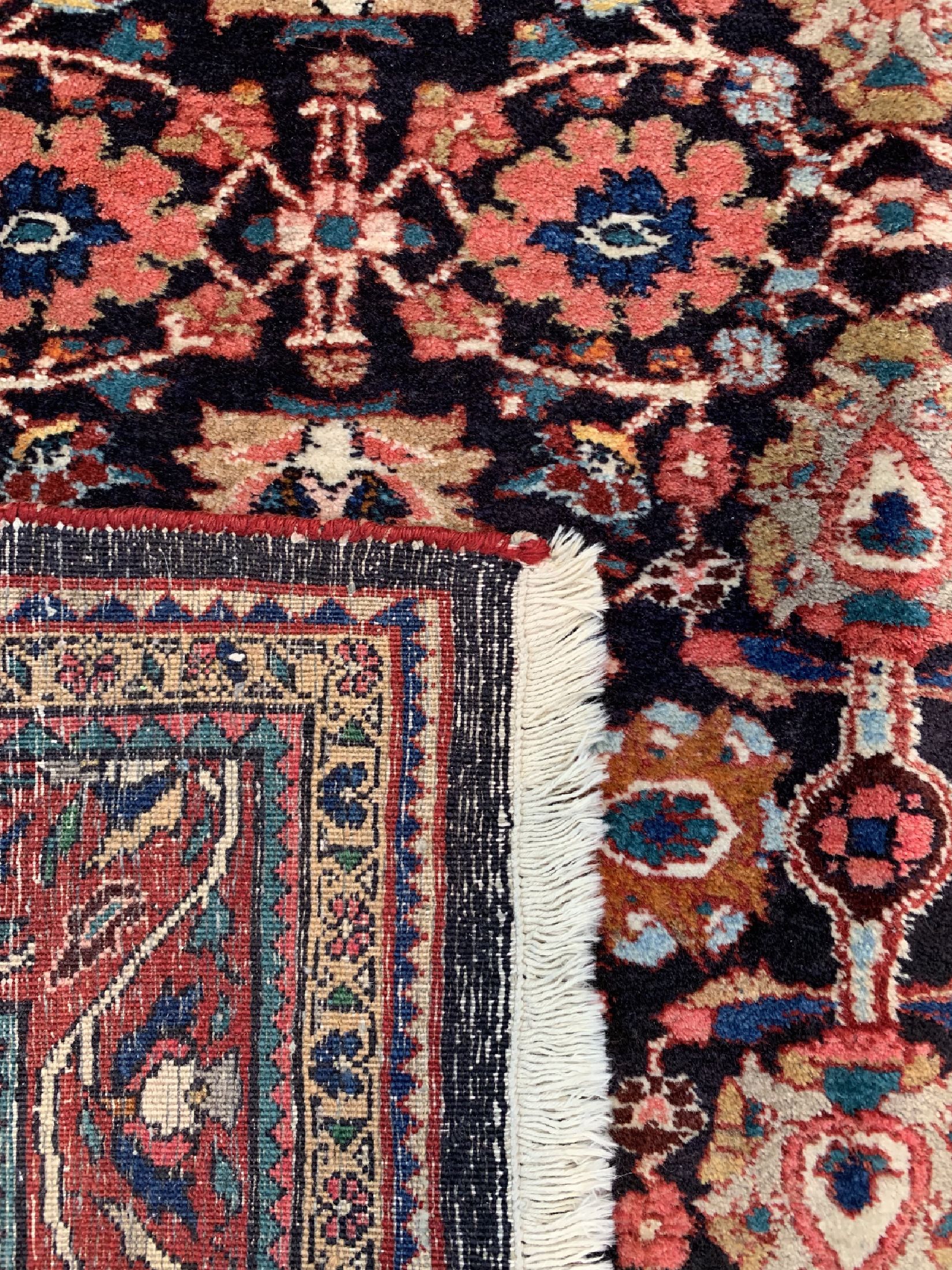 Detail d: Bidjar alt, Persien, um 1950, Wolle auf Baumwolle, ca. 208 x 140 cm, EHZ: 1-2