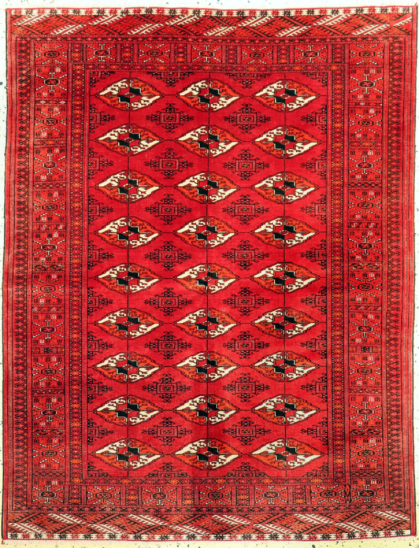 Torkmen fein, Persien, ca. 50 Jahre, Wolle auf Baumwolle, ca. 170 x 132 cm, EHZ: 1-2