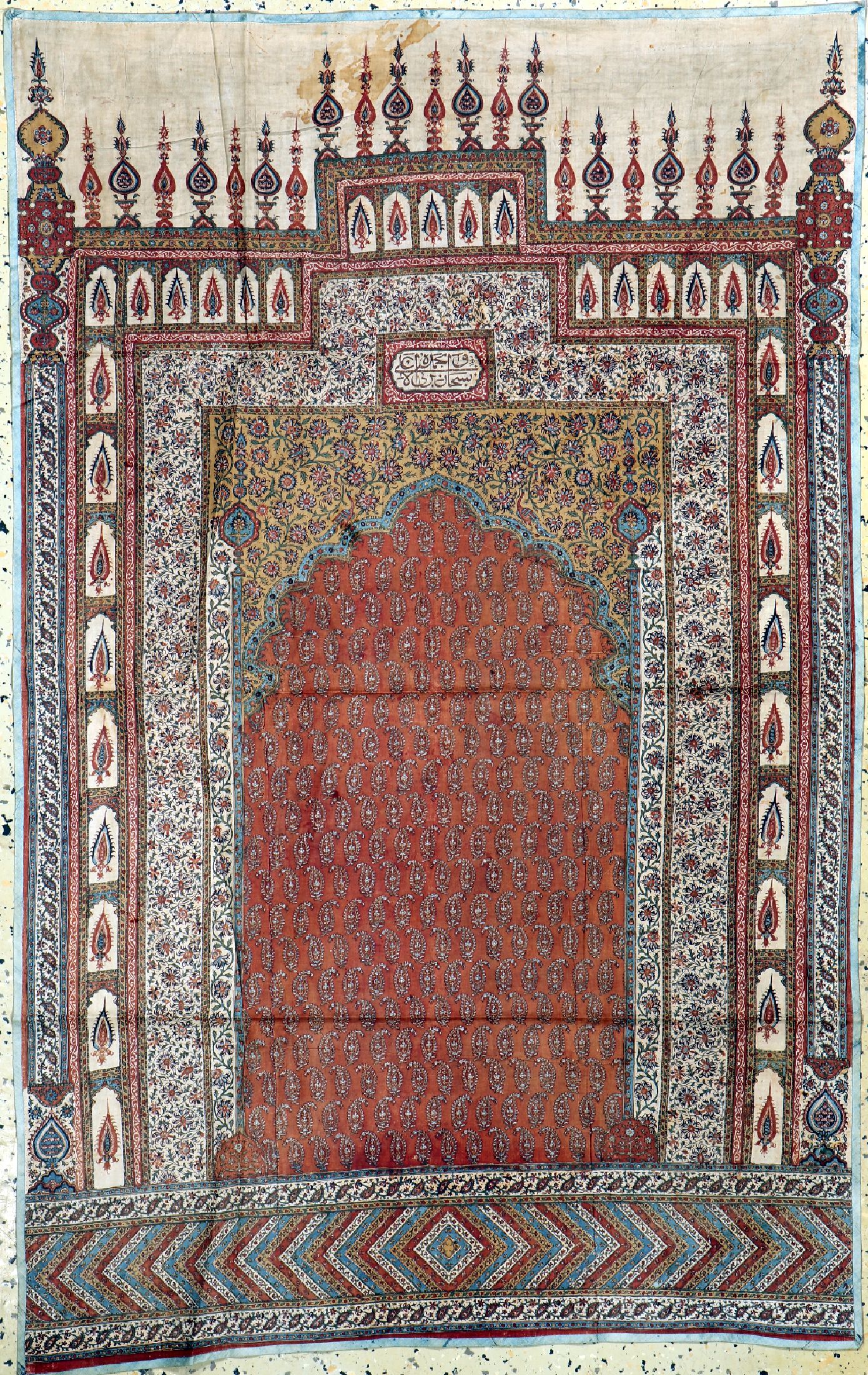 Ghalamkar, Kerman, um 1950, Stoffmalerei(bedruckt), ca. 144 x 92 cm, EHZ: 2