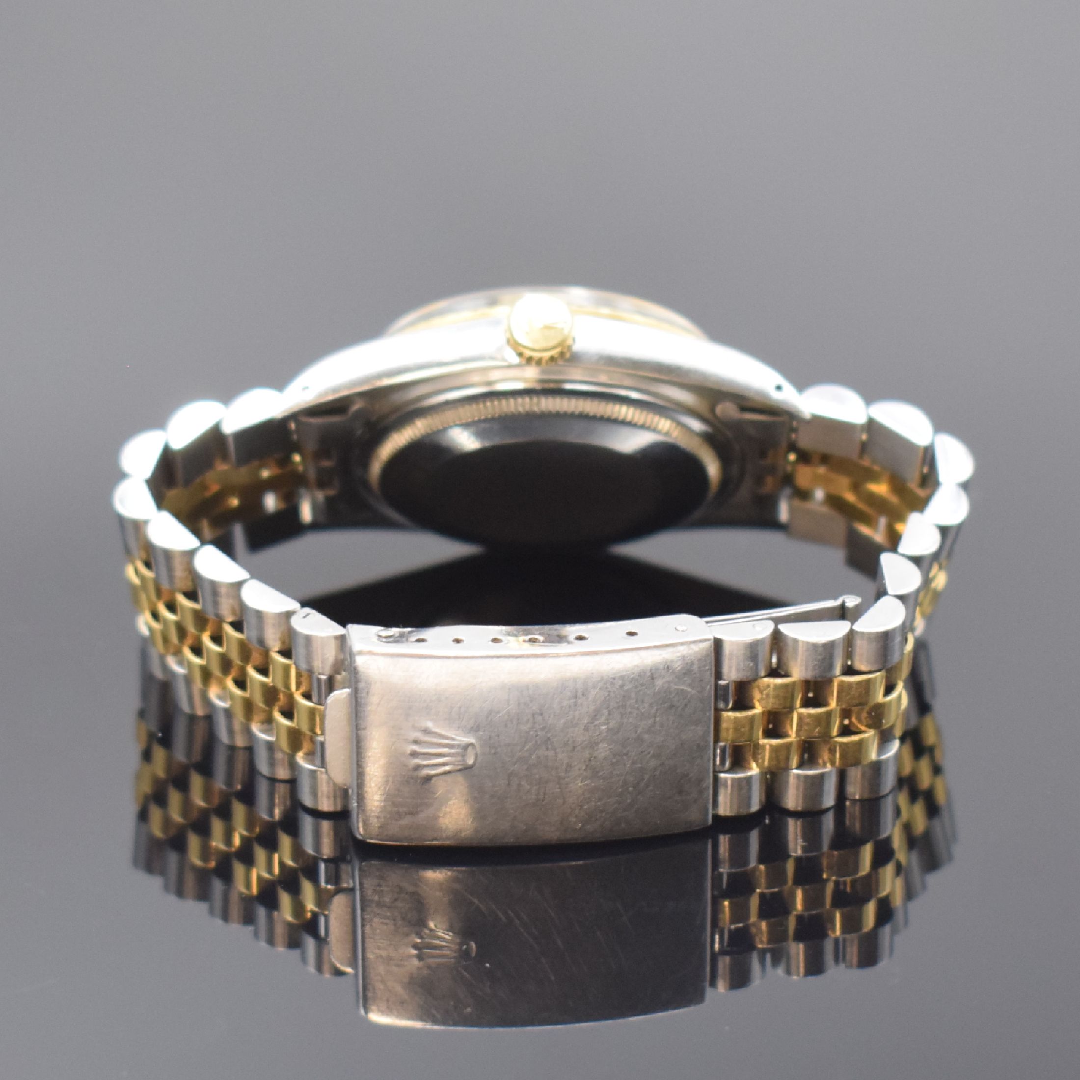 Detail b: ROLEX Datejust Referenz 16013 Herrenarmbanduhr in Stahl/Gold, Schweiz um 1984, Automatik, verschr. Oystergeh., Jubileeband Ref. 62523H.18, ...