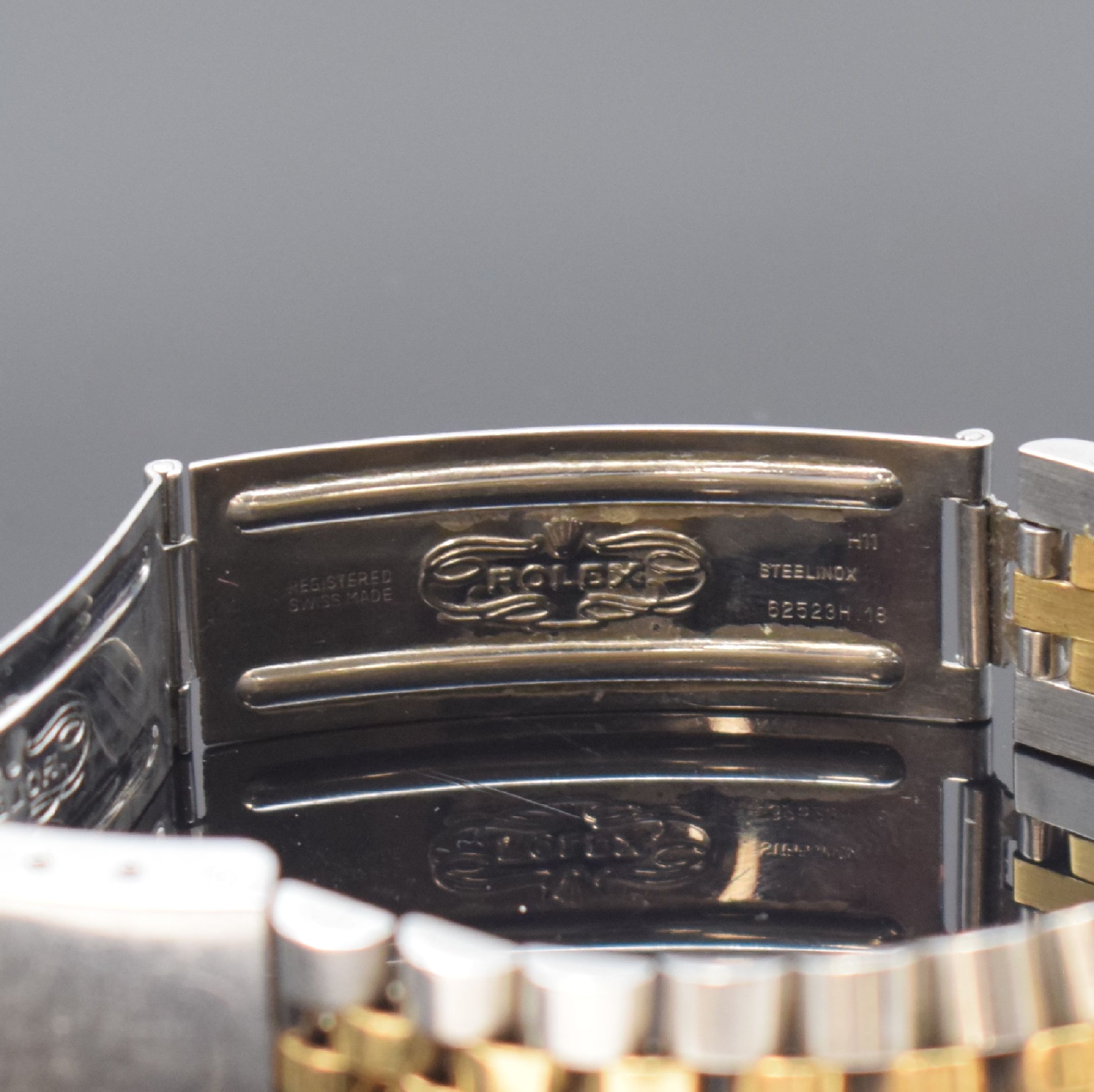 Detail d: ROLEX Datejust Referenz 16013 Herrenarmbanduhr in Stahl/Gold, Schweiz um 1984, Automatik, verschr. Oystergeh., Jubileeband Ref. 62523H.18, ...