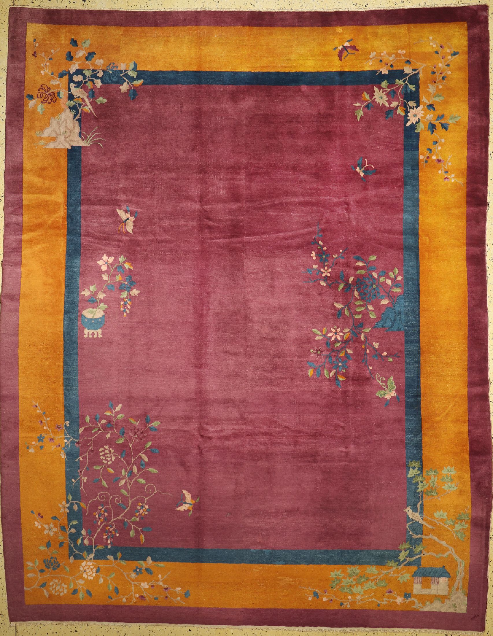 Peking antik, China, um 1900, Wolle auf Baumwolle, ca. 351 x 275 cm, EHZ: 3