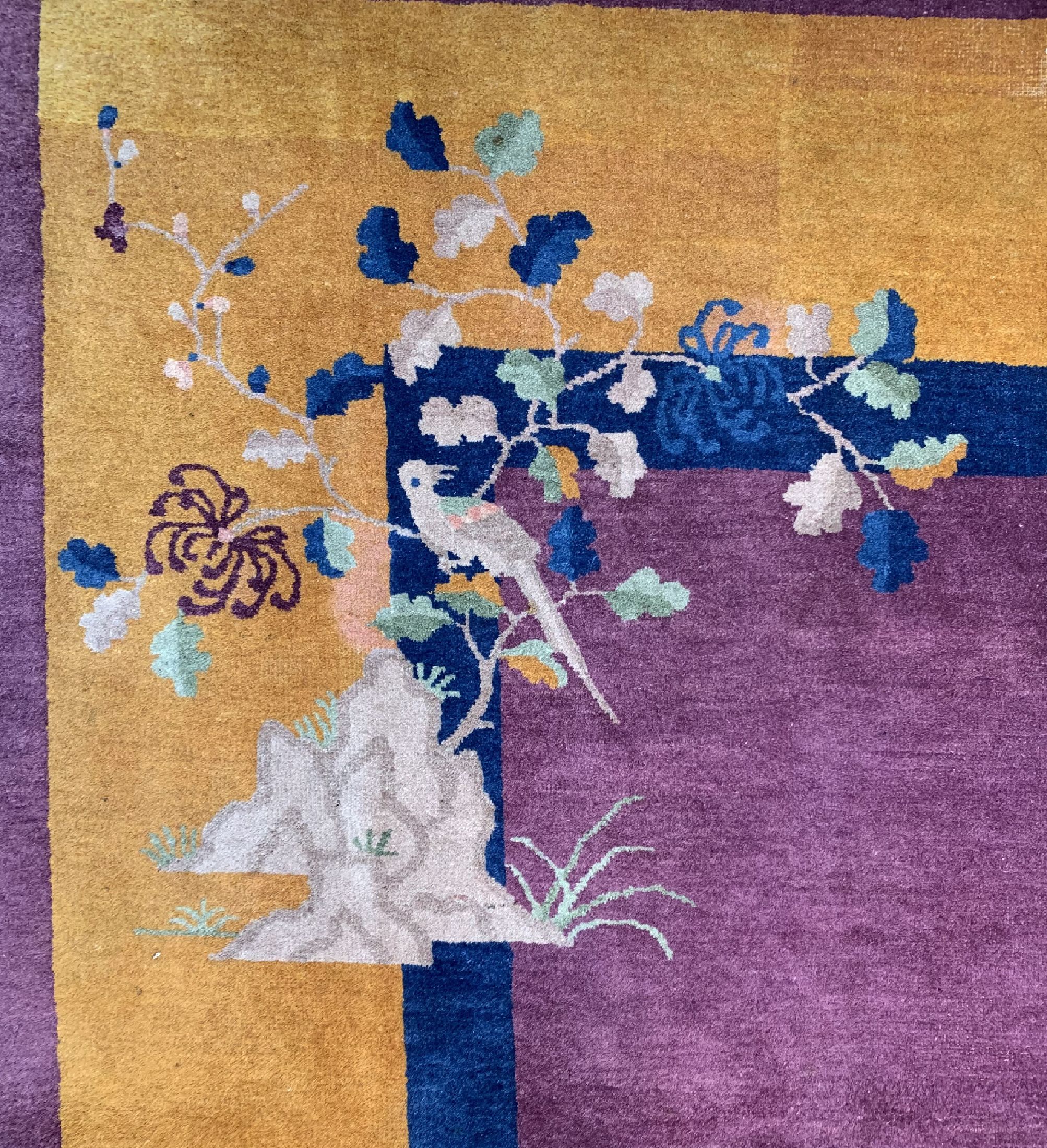 Detail e: Peking antik, China, um 1900, Wolle auf Baumwolle, ca. 351 x 275 cm, EHZ: 3