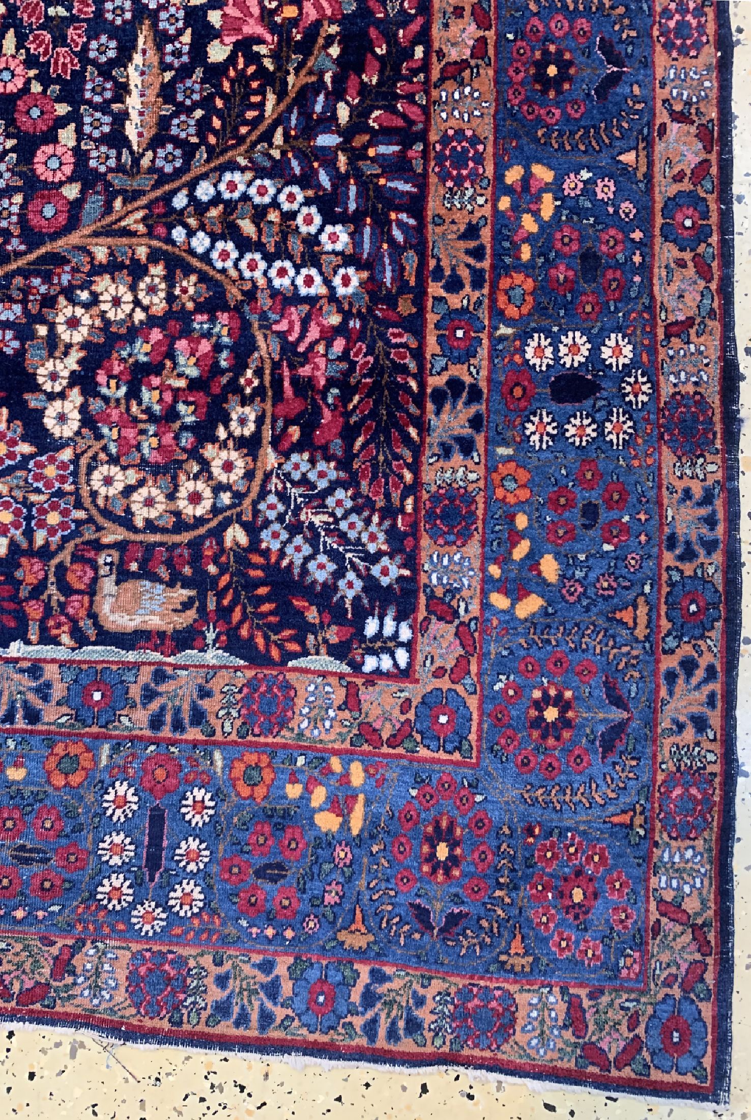 Detail a: Kerman Lawar antik, Persien, um 1900, Wolleauf Baumwolle, ca. 217 x 135 cm, EHZ: 3