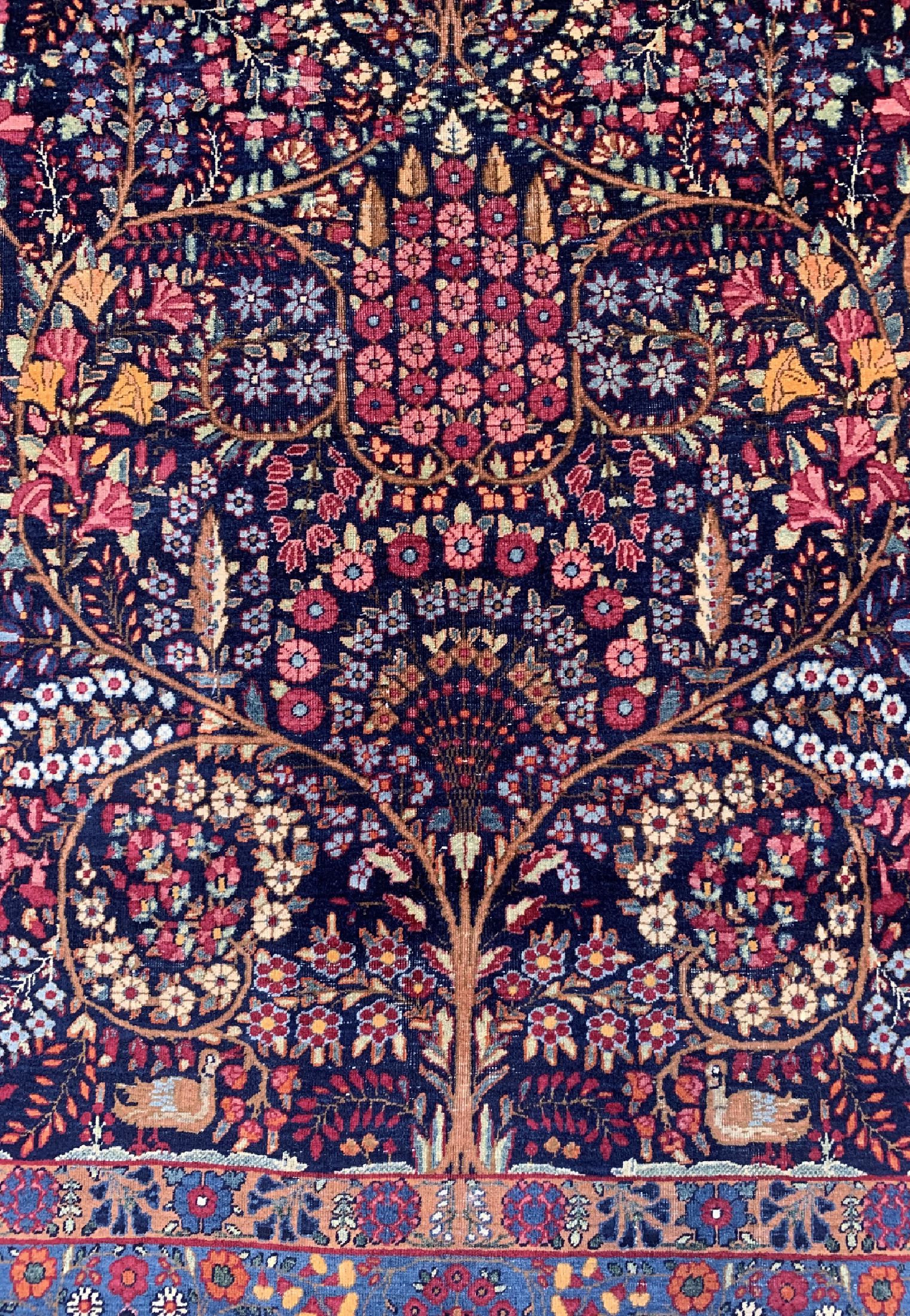 Detail b: Kerman Lawar antik, Persien, um 1900, Wolleauf Baumwolle, ca. 217 x 135 cm, EHZ: 3