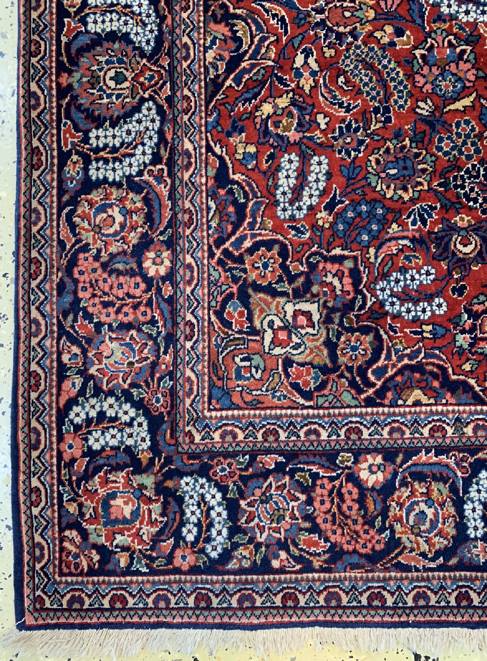 Detail a: Keschan Kork, Persien, um 1960, Korkwolle auf Baumwolle, ca. 206 x 140 cm, gereinigt, EHZ: 1-2