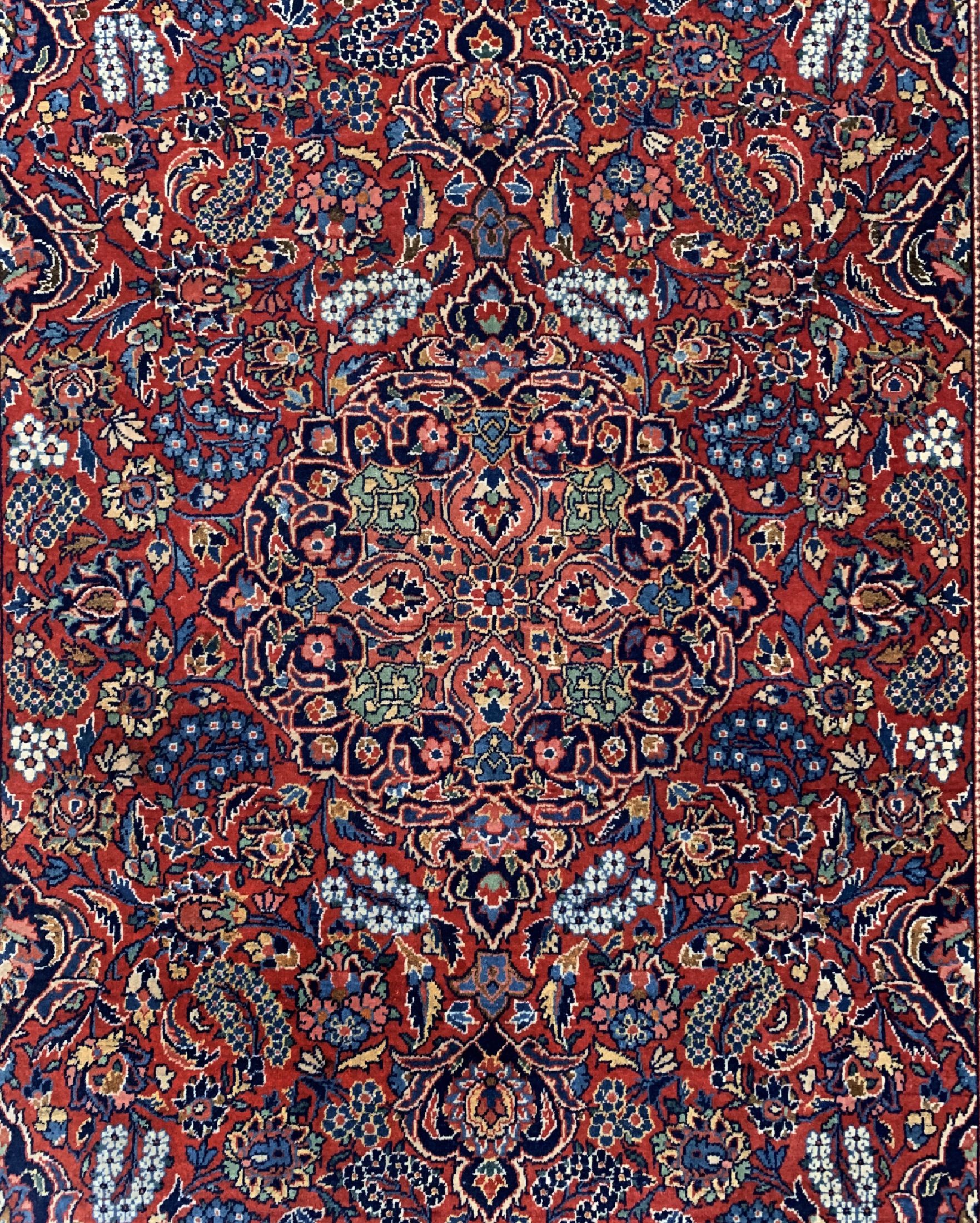 Detail b: Keschan Kork, Persien, um 1960, Korkwolle auf Baumwolle, ca. 206 x 140 cm, gereinigt, EHZ: 1-2