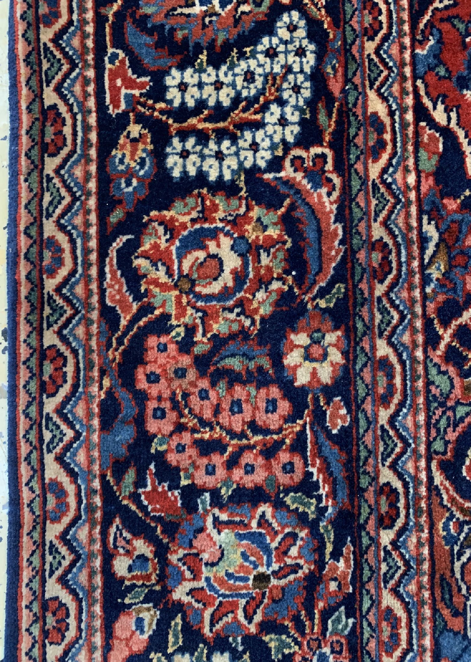 Detail c: Keschan Kork, Persien, um 1960, Korkwolle auf Baumwolle, ca. 206 x 140 cm, gereinigt, EHZ: 1-2
